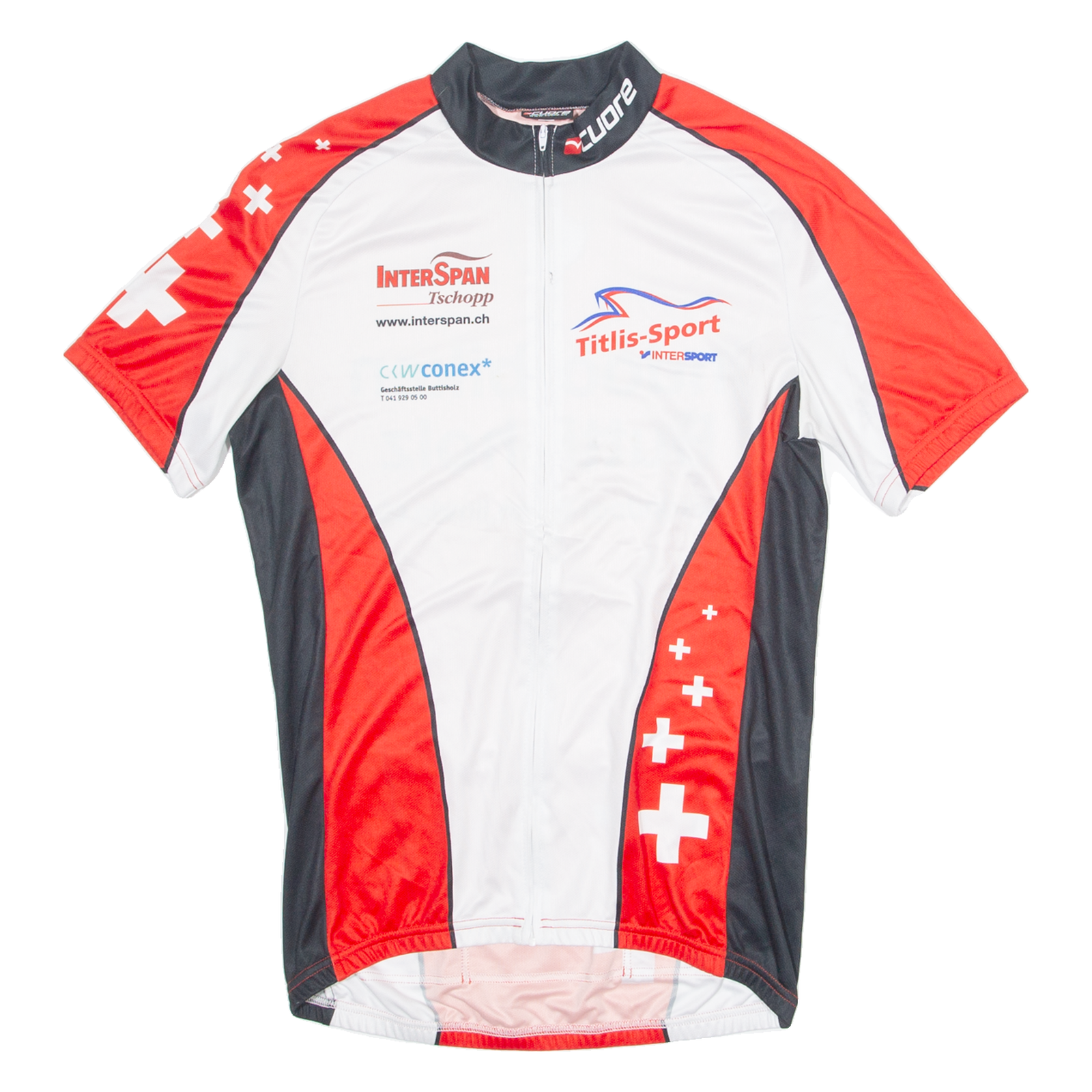 CUORE Cycling Mens Jersey White 1/4 Zip L Refurbished - N/A refurbished available on Cerqular