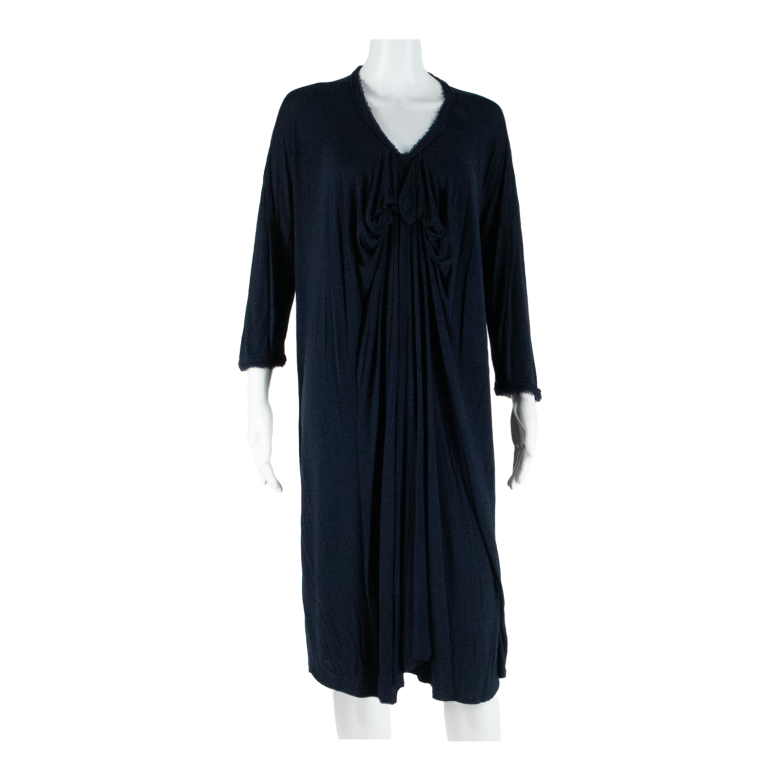 LANVIN Womens Shift Dress Blue Long Sleeve Knee Length XL Refurbished - N/A refurbished available on Cerqular