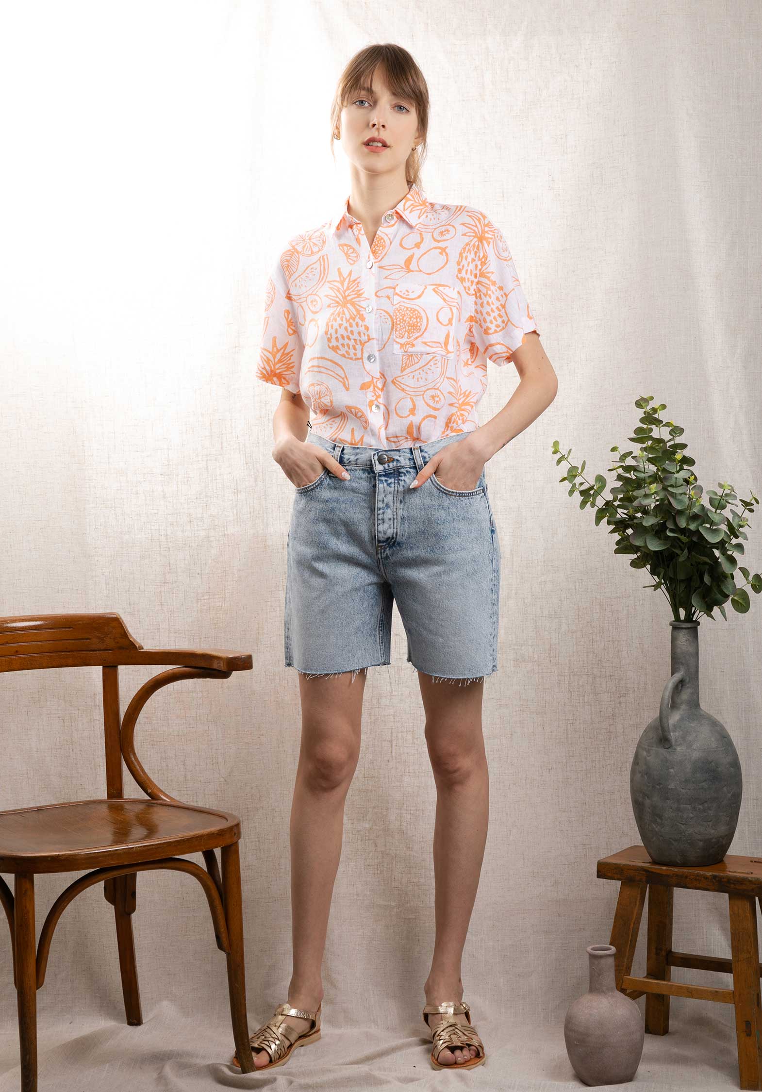 Denim Shorts Reedde Neige-Blue | Color: NEIGE BLUE | Size: 1-S Refurbished - N/A (I could not find a well-known brand with this name refurbished available on Cerqular