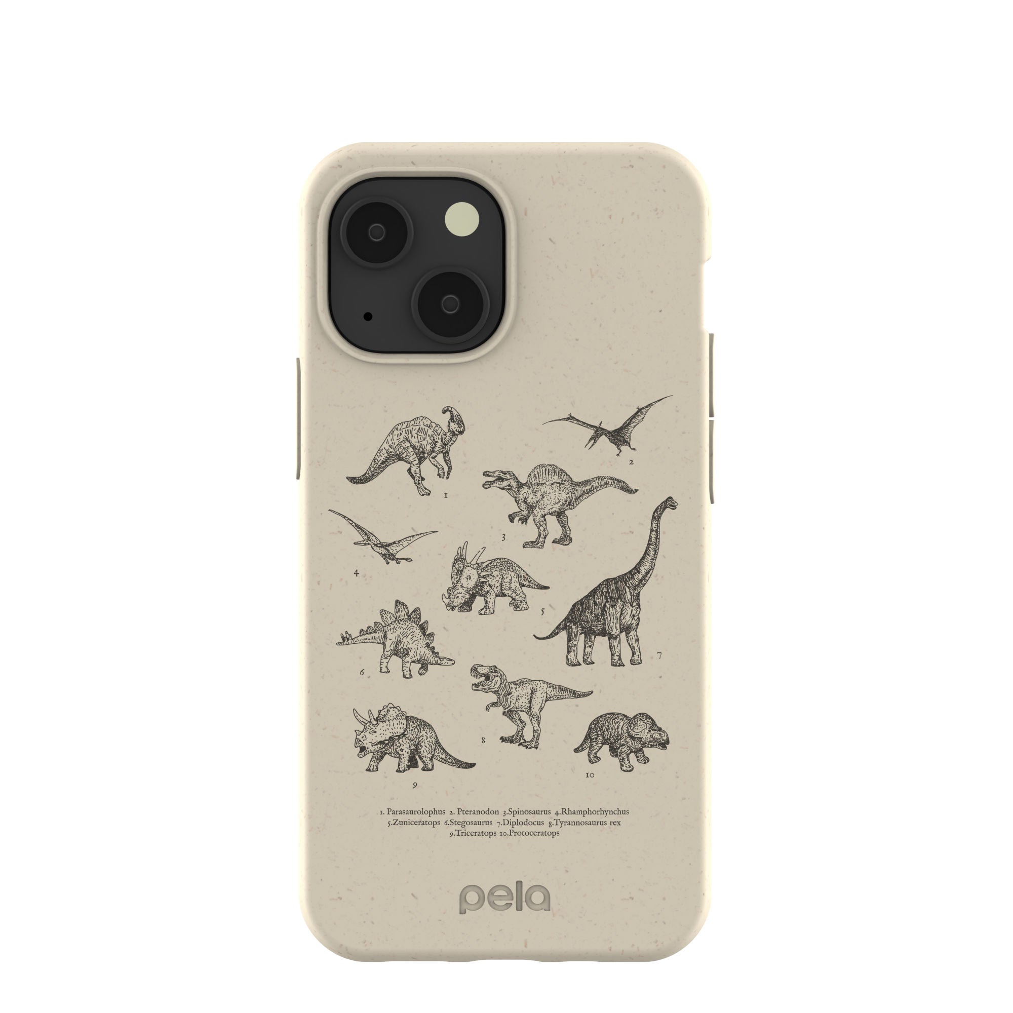 London Fog Dinosaurology iPhone 13 Mini Case Refurbished - Pela Case refurbished available on Cerqular