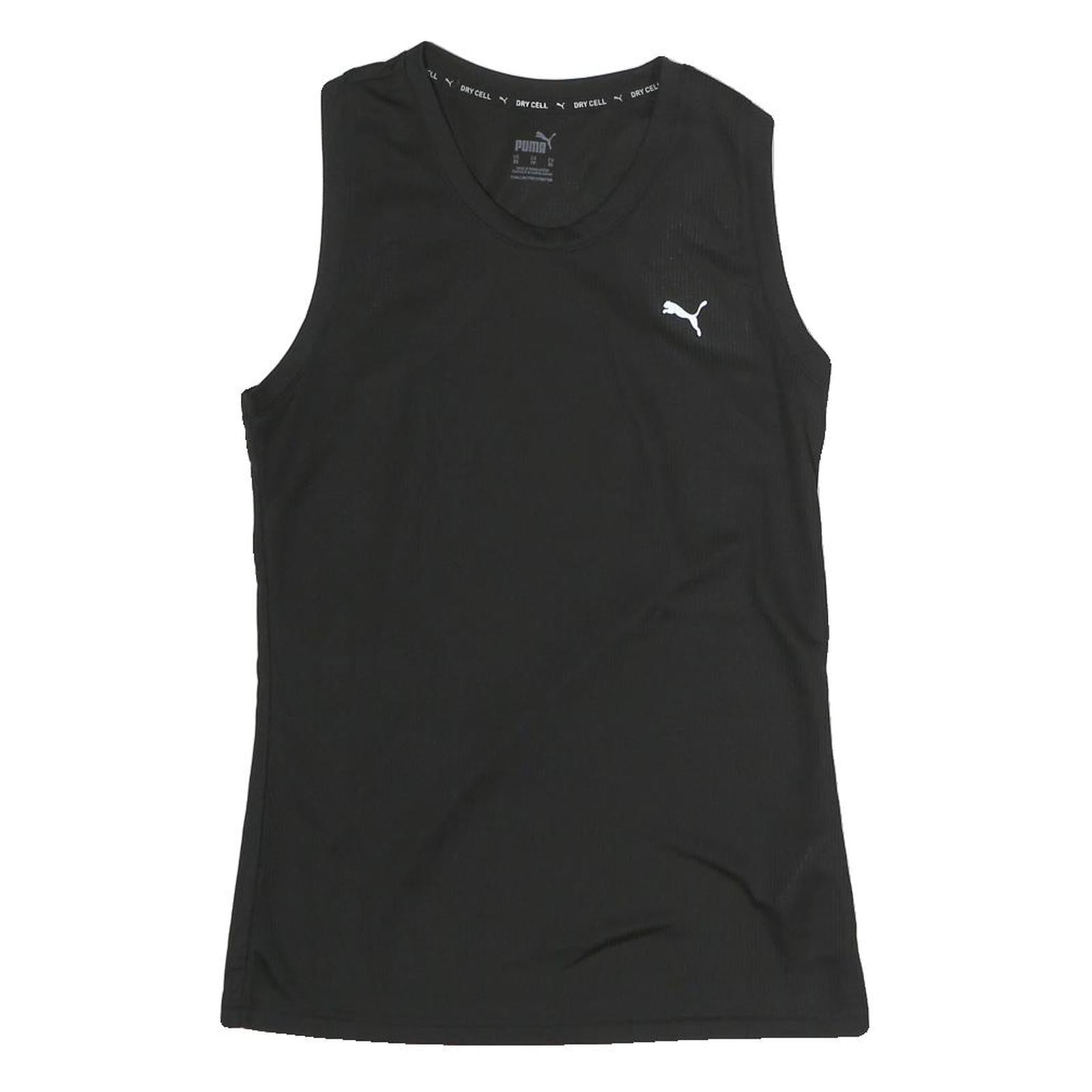 PUMA Womens Black Polyester Sleeveless Crew Neck T-Shirt XS Sports Activewear Refurbished - N/A refurbished available on Cerqular