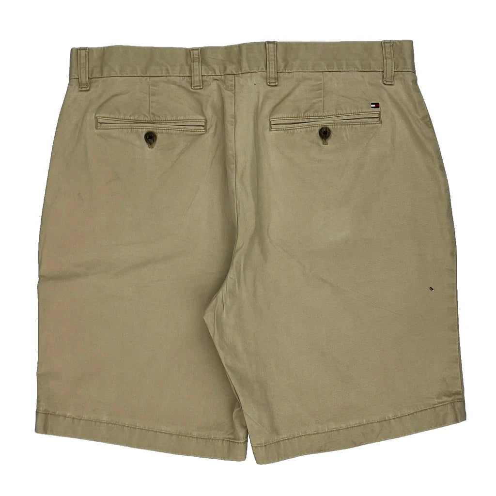 Tommy Hilfiger Chino Shorts - 34W 9L Beige Cotton Refurbished - Thrifted (note: this is a term often used to describe second- refurbished available on Cerqular
