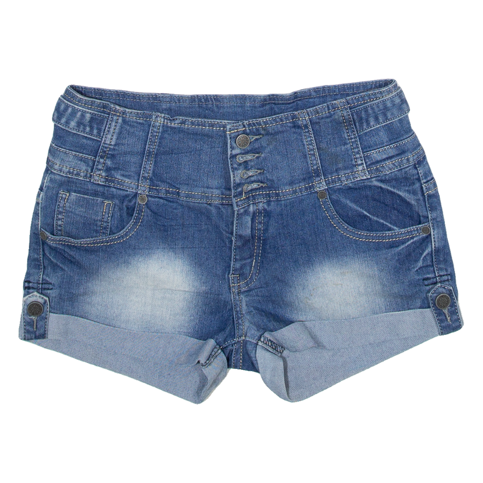 COLORFUL Womens Denim Shorts Blue S W28 Refurbished - N/A refurbished available on Cerqular