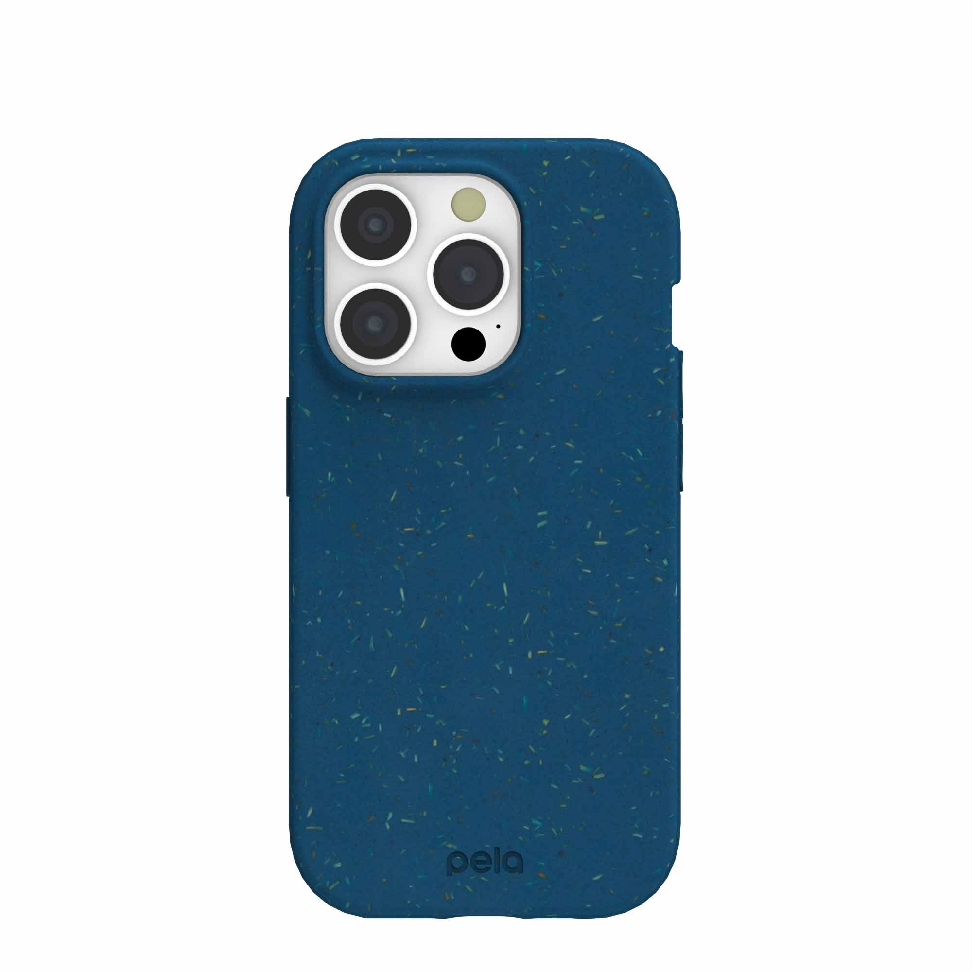 Stormy Blue iPhone 15 Pro Case Refurbished - Pela Case refurbished available on Cerqular