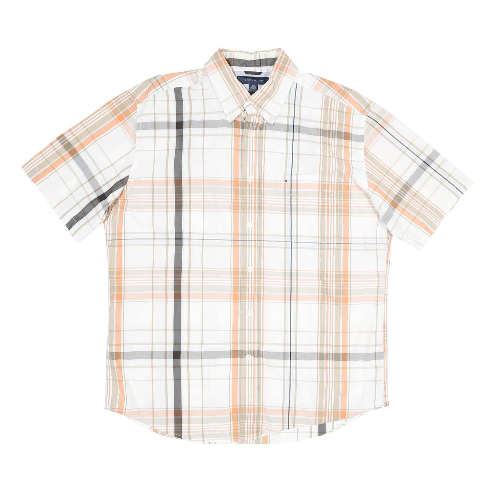 Buy TOMMY HILFIGER Mens White & Orange Check Shirt L Casual Summer Cotton Refurbished - $29.89 TOMMY HILFIGER Mens White & Orange Check Shirt L Casual Summer Cotton Refurbished - N/A refurbished available on Cerqular