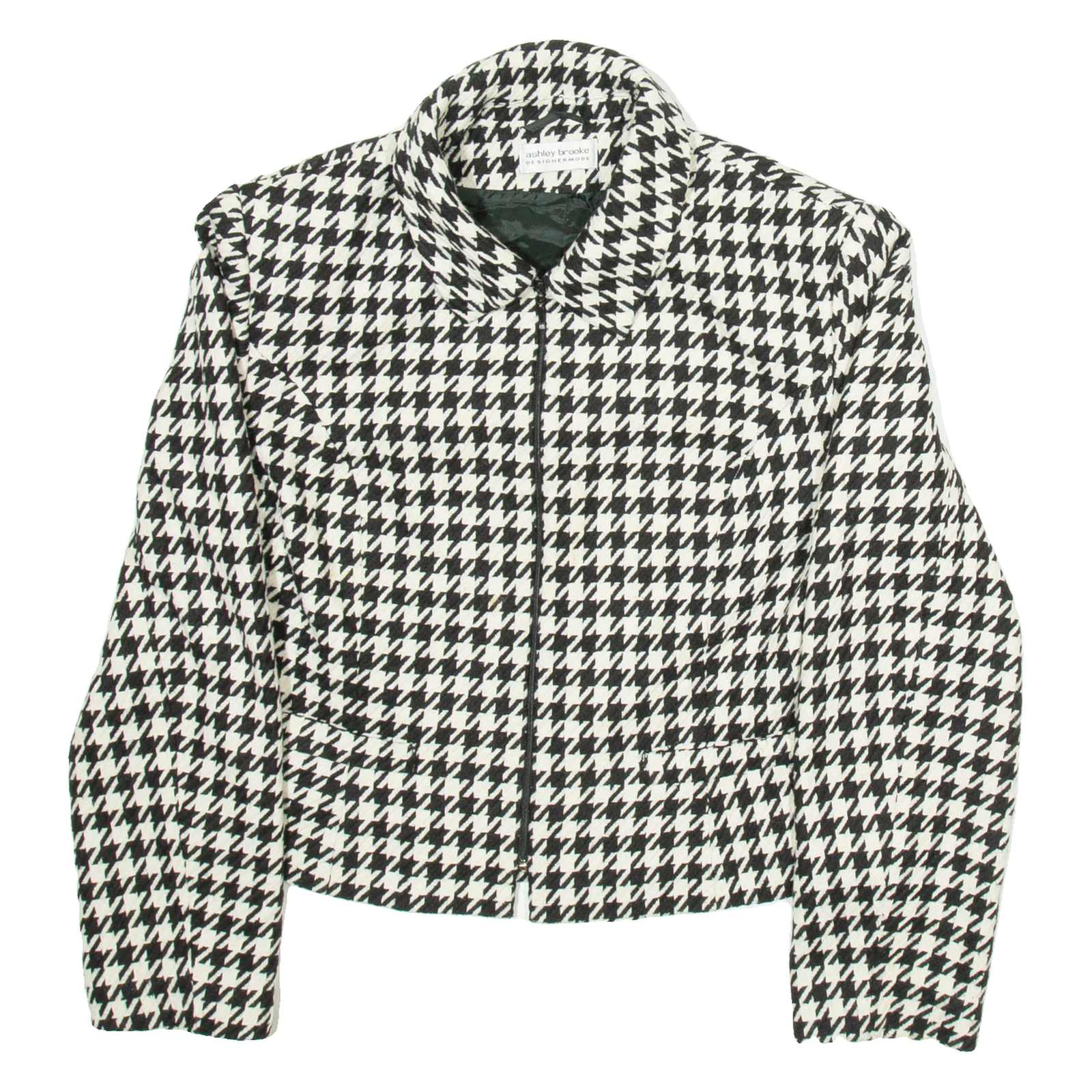 Buy ASHLEY BROOKE Womens Blazer Jacket White Houndstooth S Refurbished - $38.99 ASHLEY BROOKE Womens Blazer Jacket White Houndstooth S Refurbished - N/A refurbished available on Cerqular