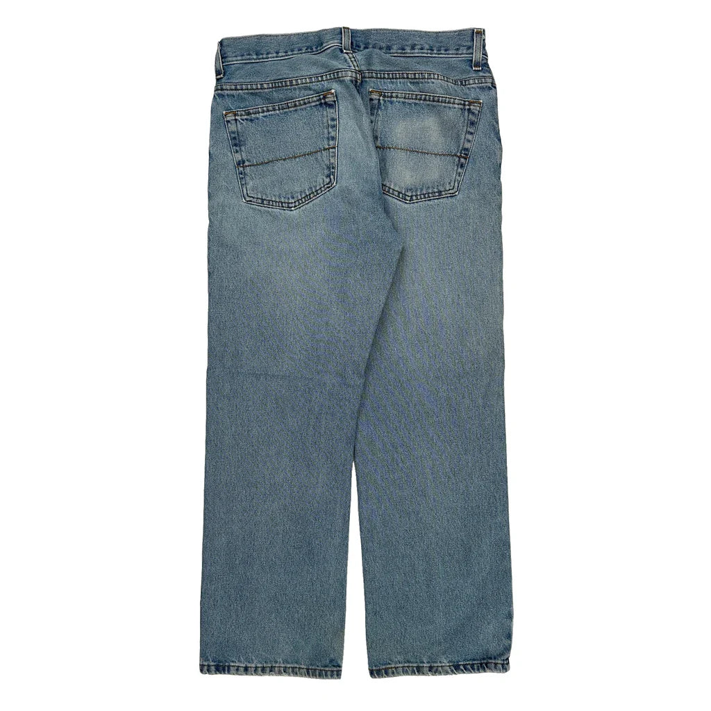 Levis Jeans - 32W 30L Light Wash Denim Refurbished - Thrifted (note: this is a term often used to describe second- refurbished available on Cerqular
