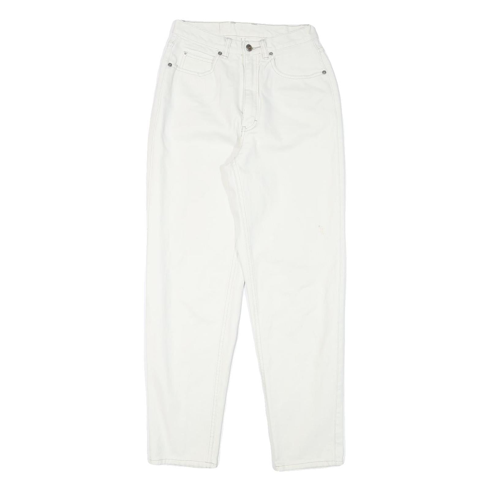 TEDDYS Womens Jeans White Relaxed Straight Cotton Blend W24 L28 Casual Wear Refurbished - N/A refurbished available on Cerqular
