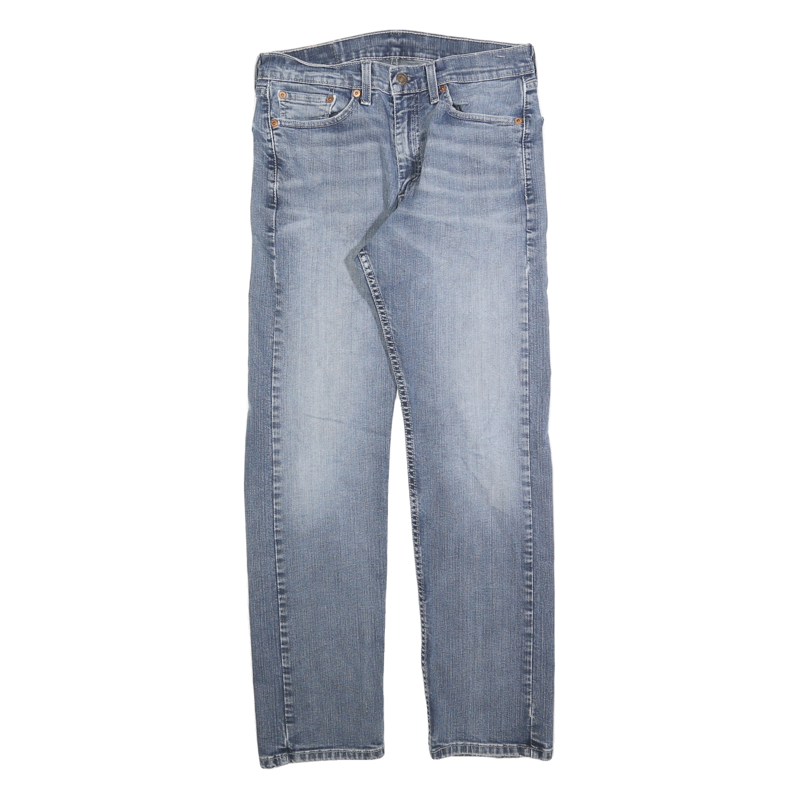 LEVI'S 505 Mens Regular Fit Straight Leg Denim Medium Wash W30 L30 Classic Zip Refurbished - N/A refurbished available on Cerqular