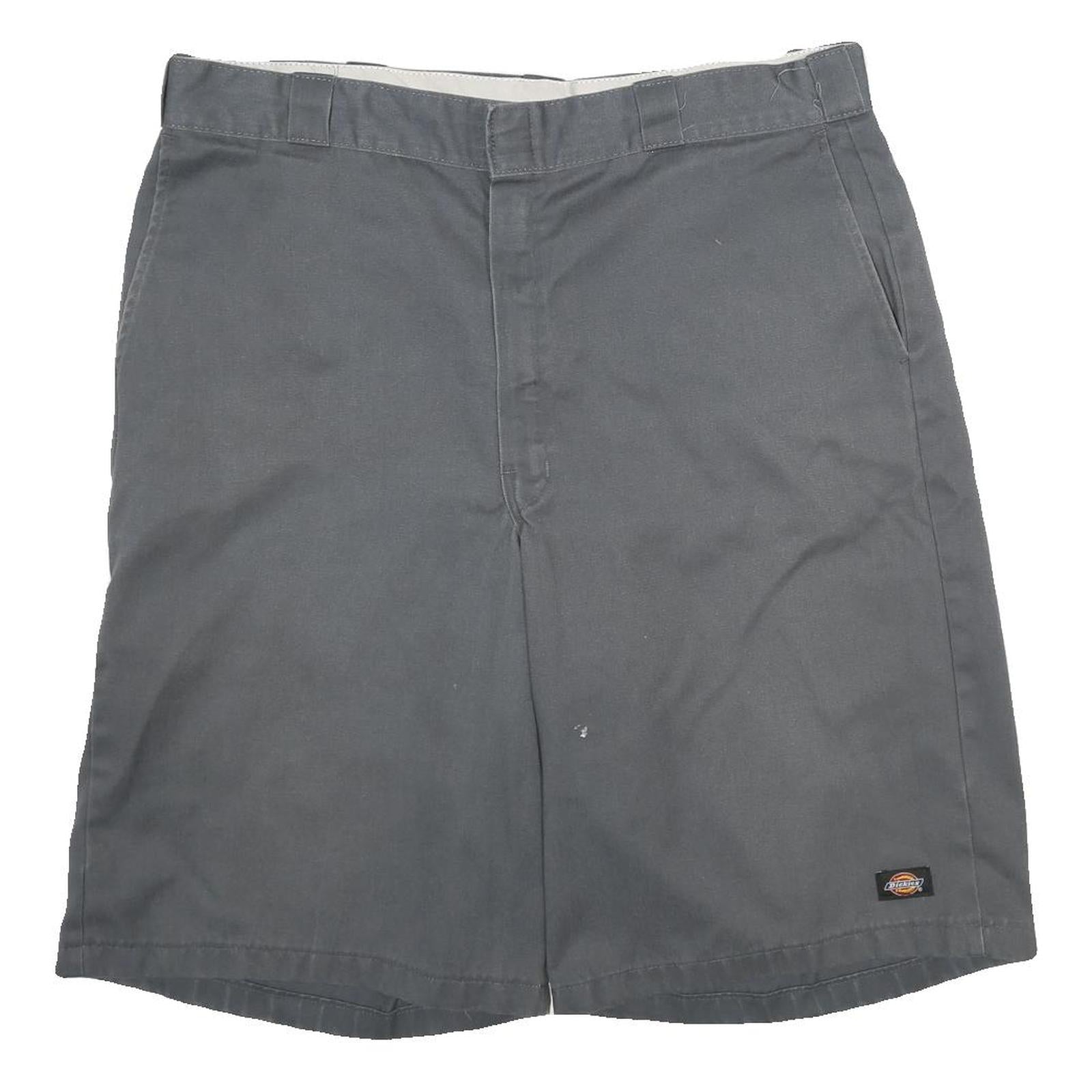 DICKIES Mens Shorts Grey Casual XL W40 Polyester Blend Workwear Refurbished - N/A refurbished available on Cerqular