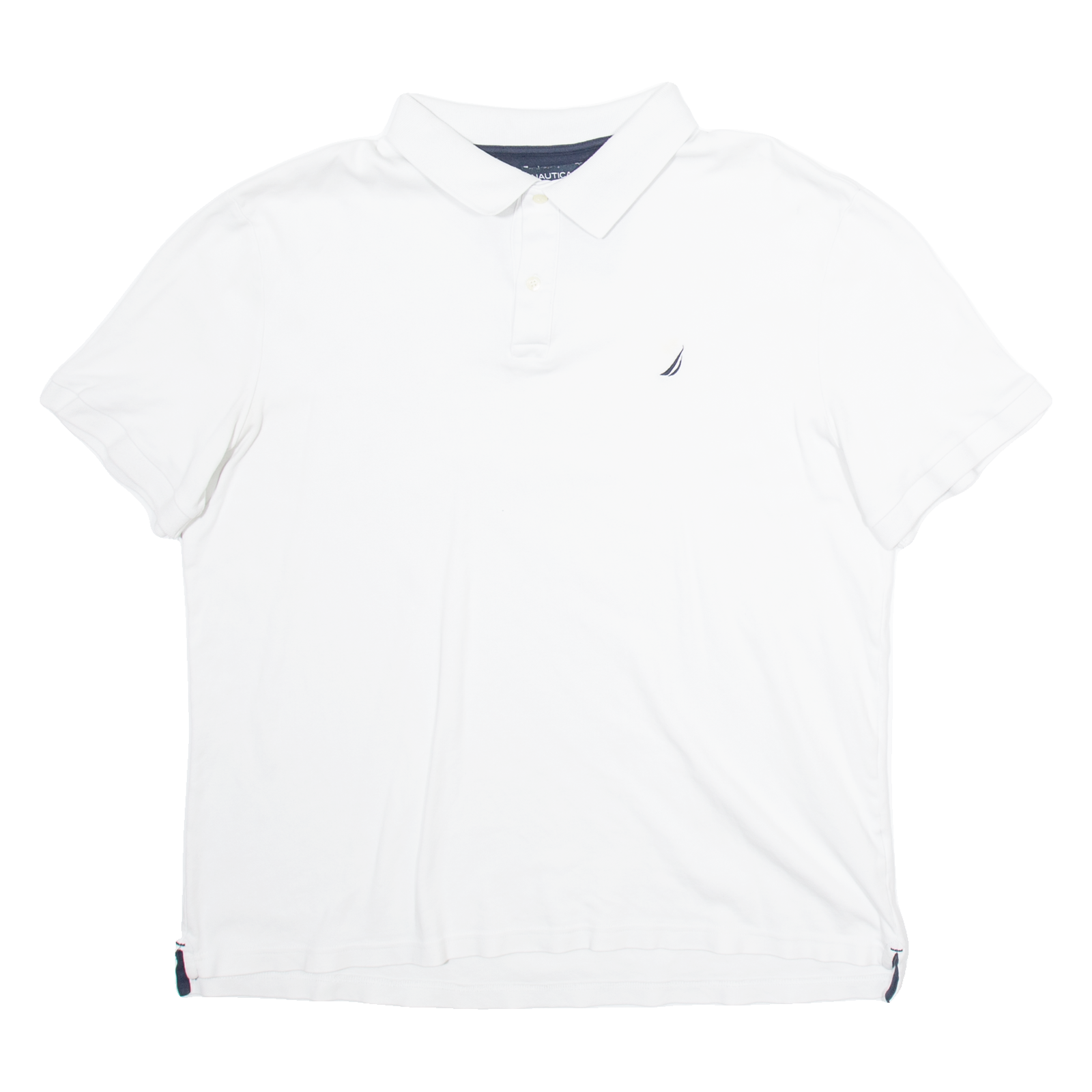 NAUTICA Mens Polo Shirt White 2XL Refurbished - N/A refurbished available on Cerqular