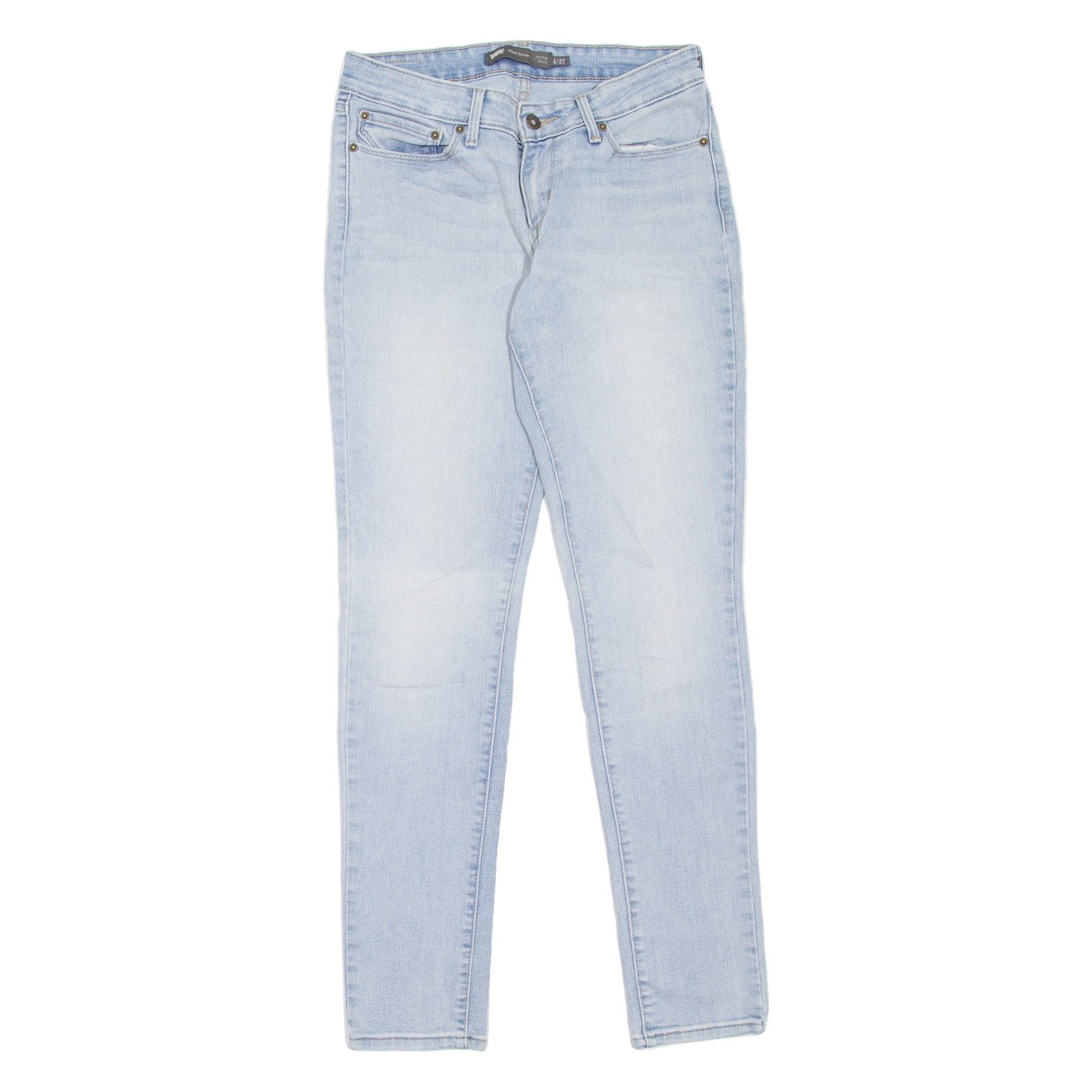 LEVI'S Mid Rise Womens Jeans Blue Slim Skinny Stone Wash W27 L32 Refurbished - N/A refurbished available on Cerqular