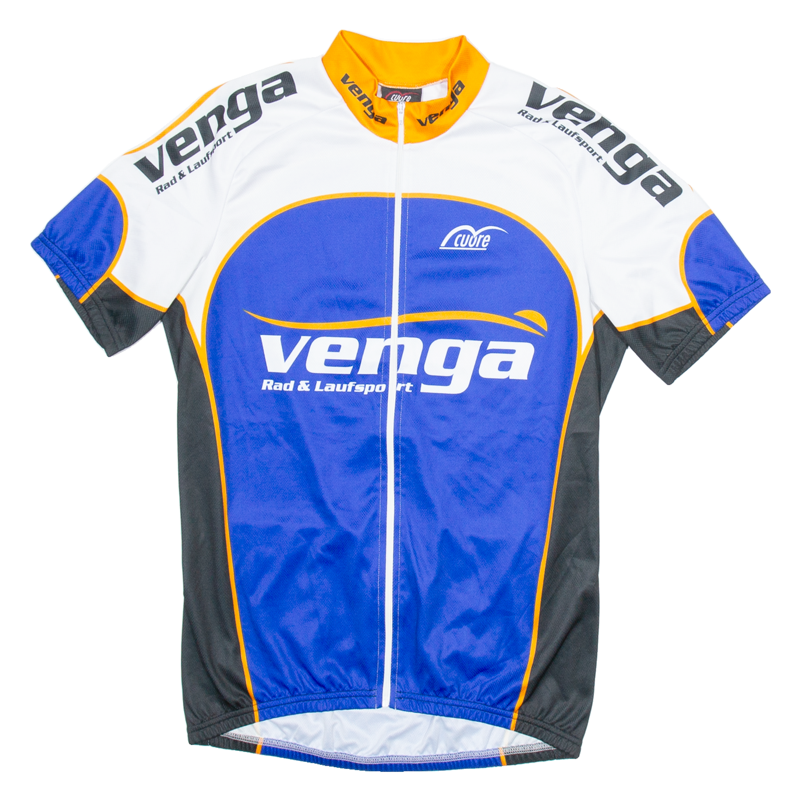 CUORE Cycling Full Zip Mens Jersey Blue M Refurbished - N/A refurbished available on Cerqular