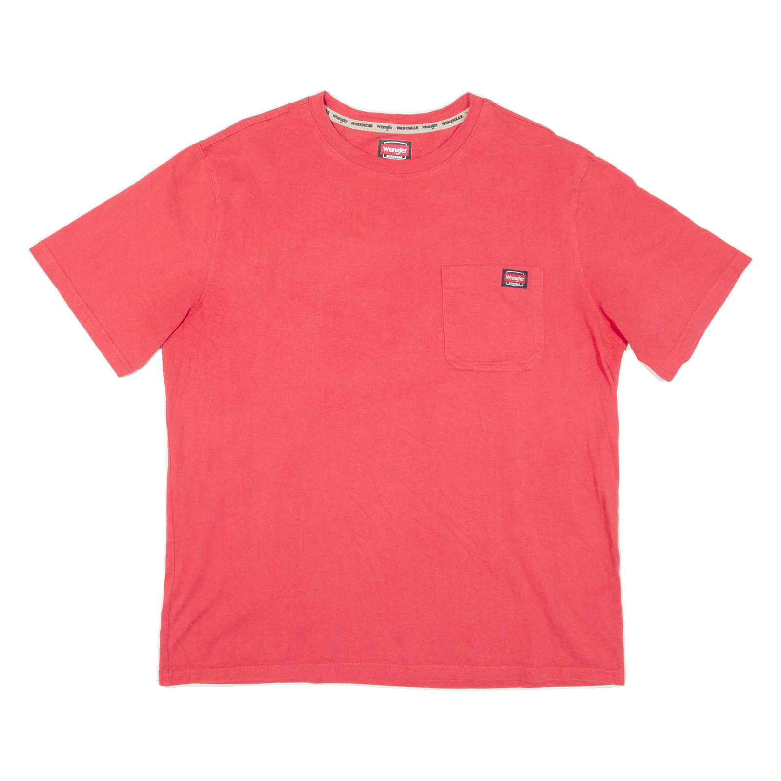 WRANGLER Workwear Mens T-Shirt Pink L Refurbished - N/A refurbished available on Cerqular