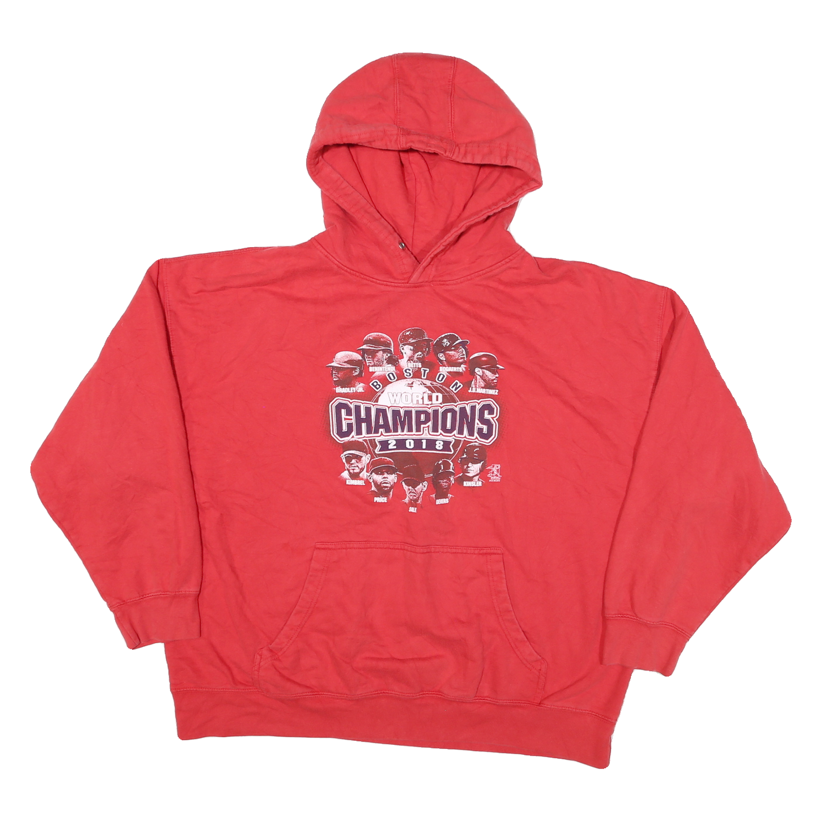 Mens Red Boston World Champions 2018 Pullover Hoodie XL Baseball Drawstring Refurbished - N/A refurbished available on Cerqular
