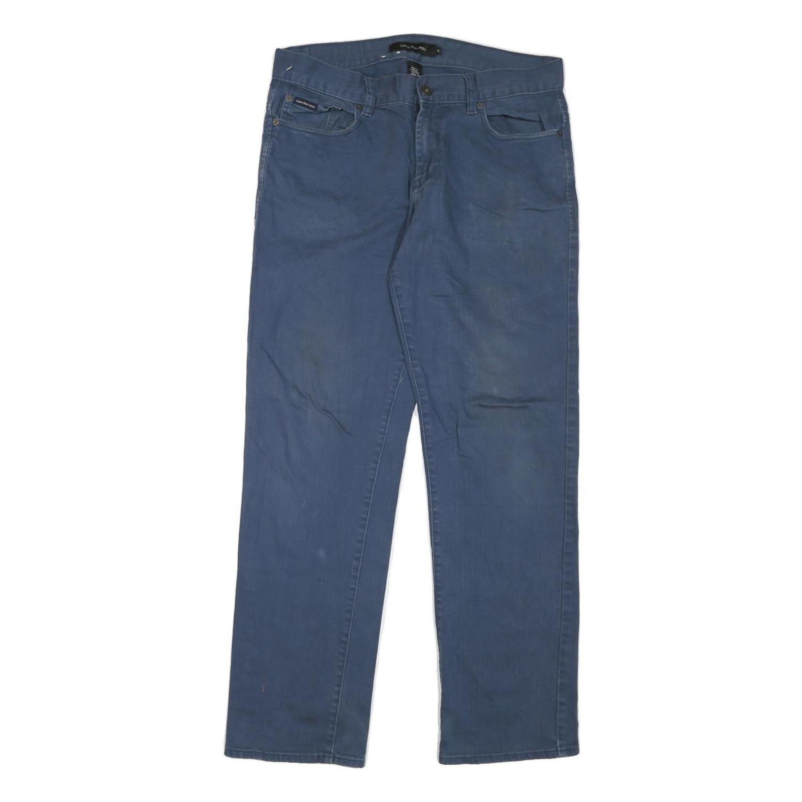 Buy CALVIN KLEIN JEANS Mens Blue Regular Fit Straight Denim W34 L32 Zip Cotton Blend Refurbished - $29.89 CALVIN KLEIN JEANS Mens Blue Regular Fit Straight Denim W34 L32 Zip Cotton Blend Refurbished - N/A refurbished available on Cerqular