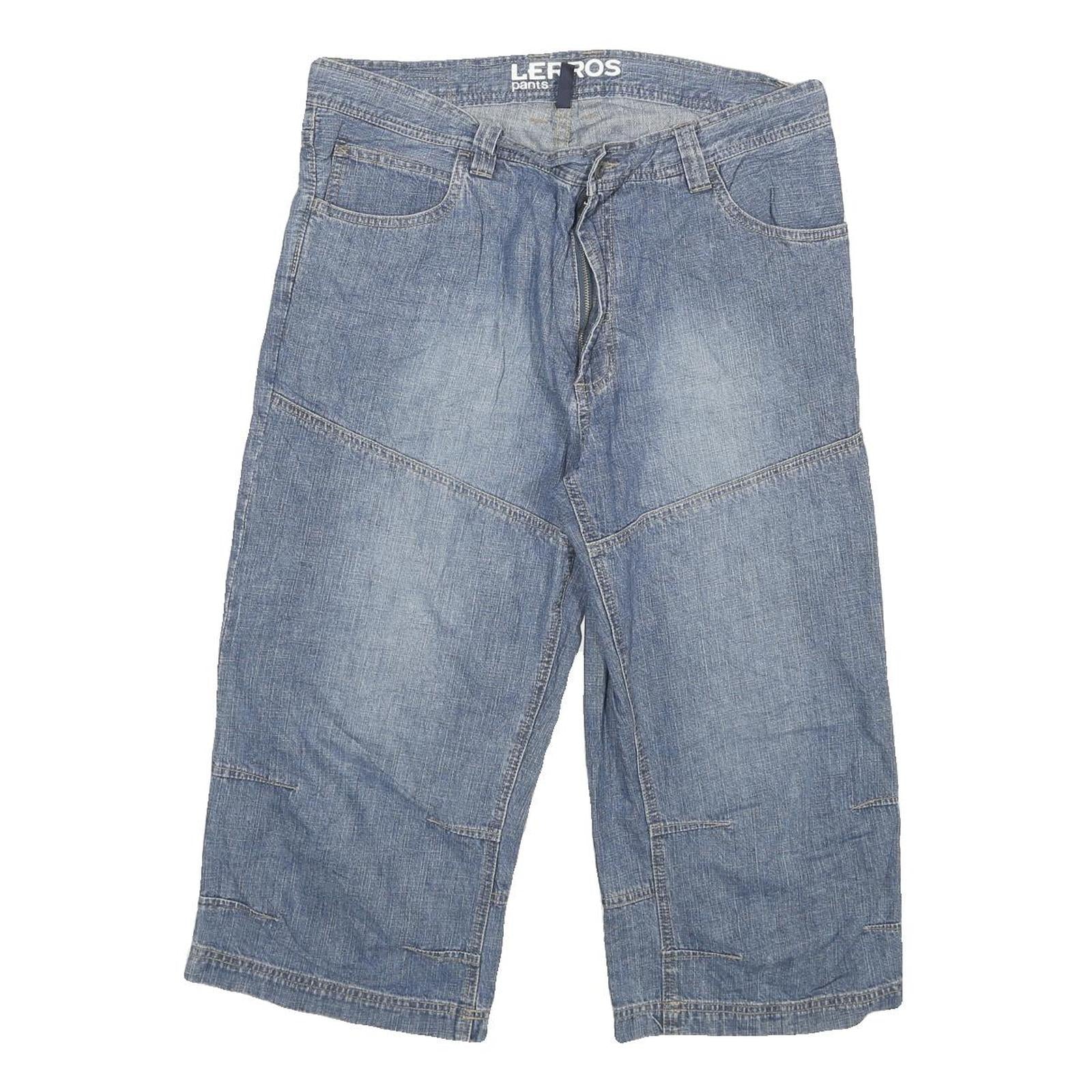 LERROS Mens Blue Denim Casual Shorts XL W33 Comfortable Cotton Blend Refurbished - N/A refurbished available on Cerqular