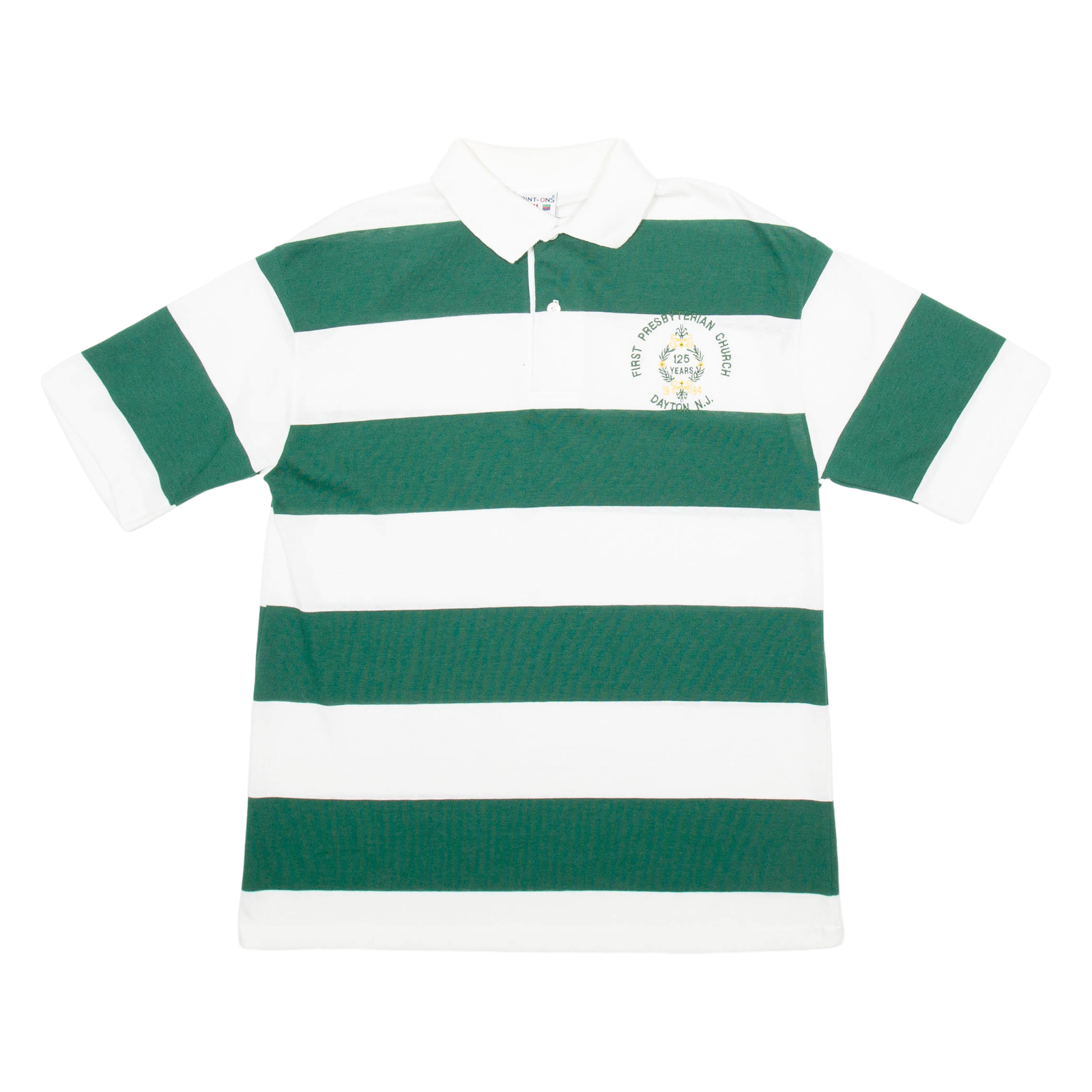 Buy PRINT-ONS Dayton N.J. Mens Polo Shirt Green Striped Short Sleeve L Refurbished - $15.59 PRINT-ONS Dayton N.J. Mens Polo Shirt Green Striped Short Sleeve L Refurbished - N/A refurbished available on Cerqular