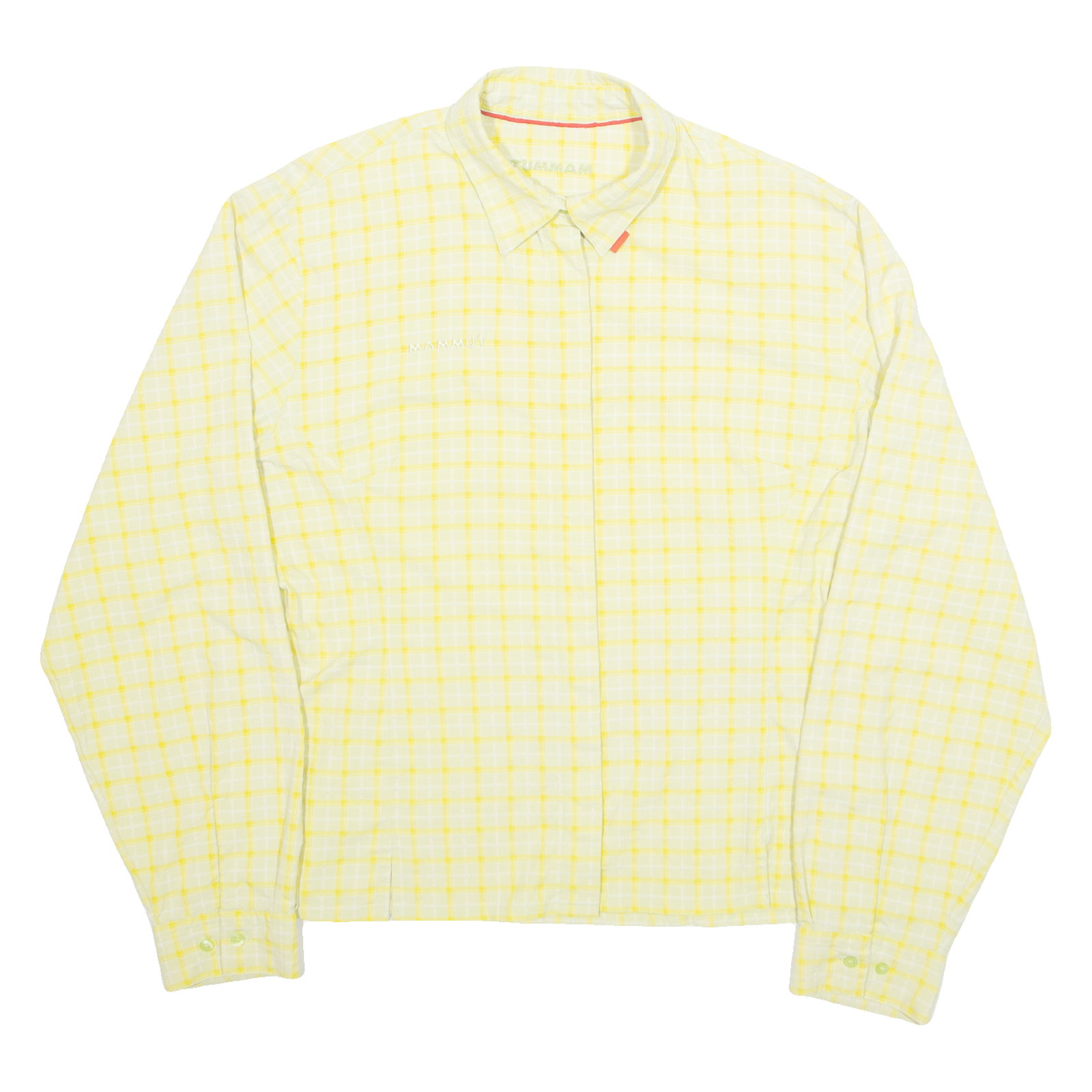 MAMMUT Womens Printed Shirt Yellow Collared Long Sleeve Check XL Refurbished - N/A refurbished available on Cerqular