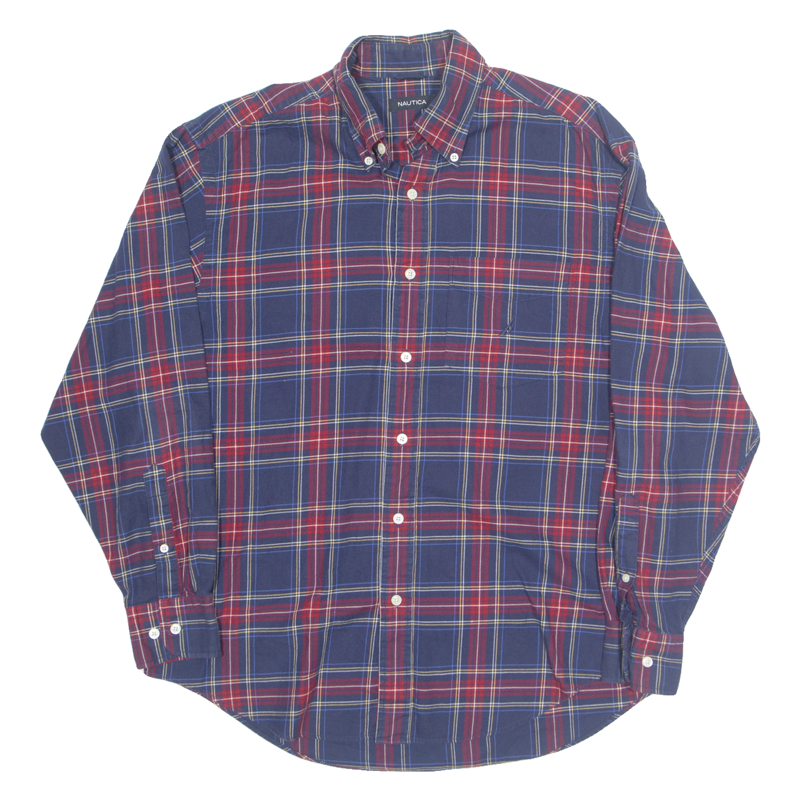 Buy NAUTICA Mens Shirt Blue Plaid Long Sleeve M Refurbished - $20.79 NAUTICA Mens Shirt Blue Plaid Long Sleeve M Refurbished - N/A refurbished available on Cerqular