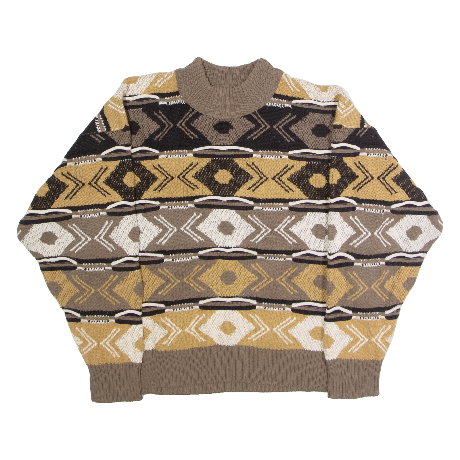 Buy PRIVATE STOCK Mens Patterned Jumper Brown Striped High Neck 90s M Refurbished - $31.19 PRIVATE STOCK Mens Patterned Jumper Brown Striped High Neck 90s M Refurbished - N/A refurbished available on Cerqular