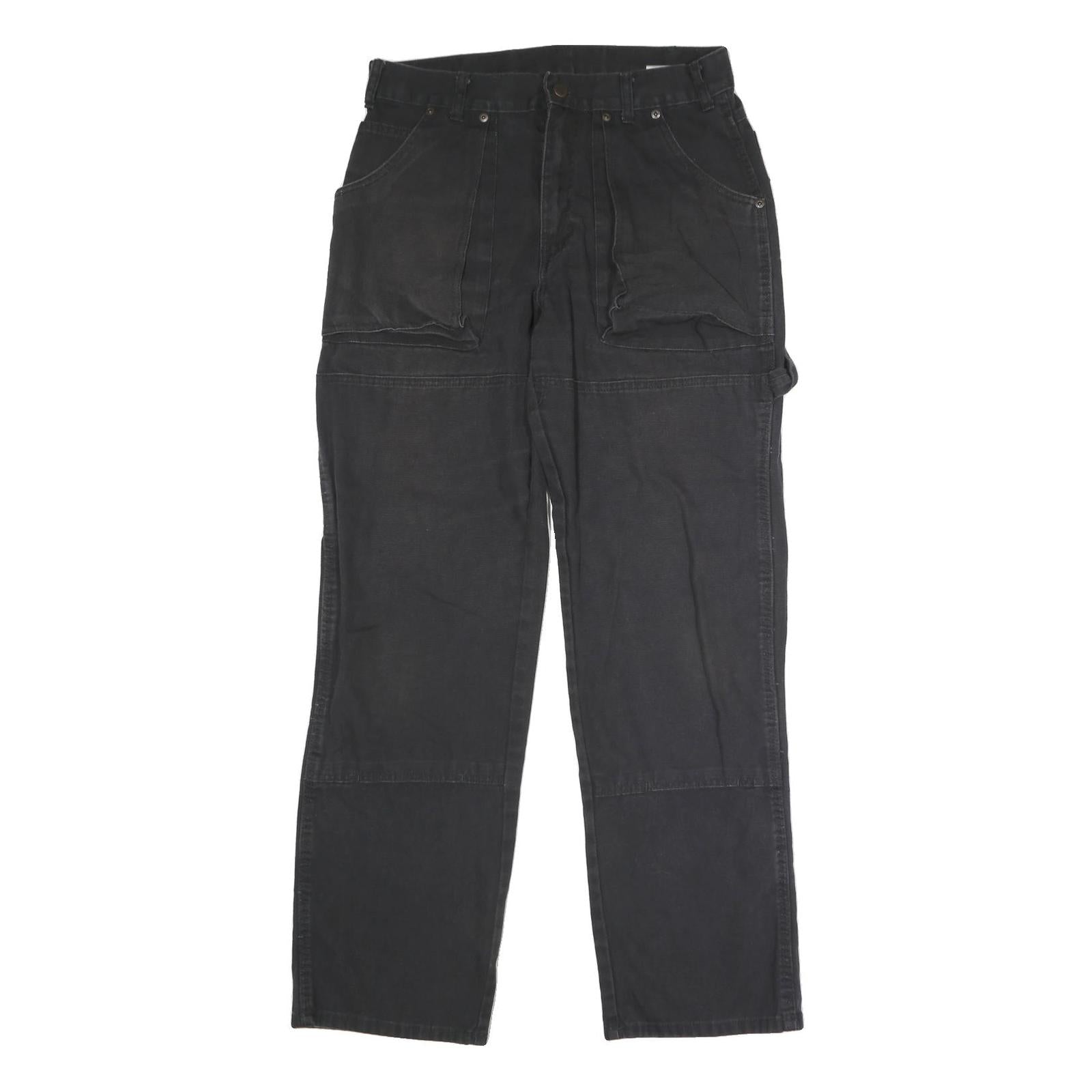 DICKIES Mens Regular Black Cotton Blend Jeans W32 L31 Button Closure Workwear Refurbished - N/A refurbished available on Cerqular