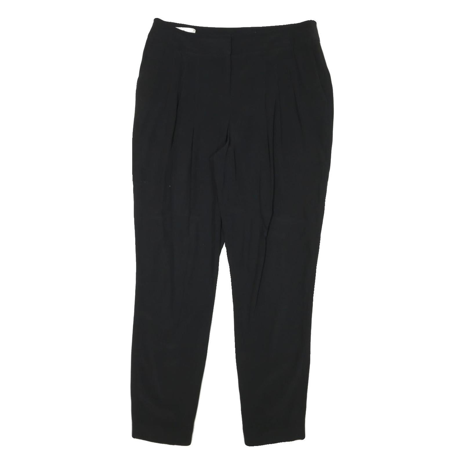 KAREN MILLEN Womens Polyester Blend Black Slim Tapered Trousers W32 L28 Workwear Refurbished - N/A refurbished available on Cerqular