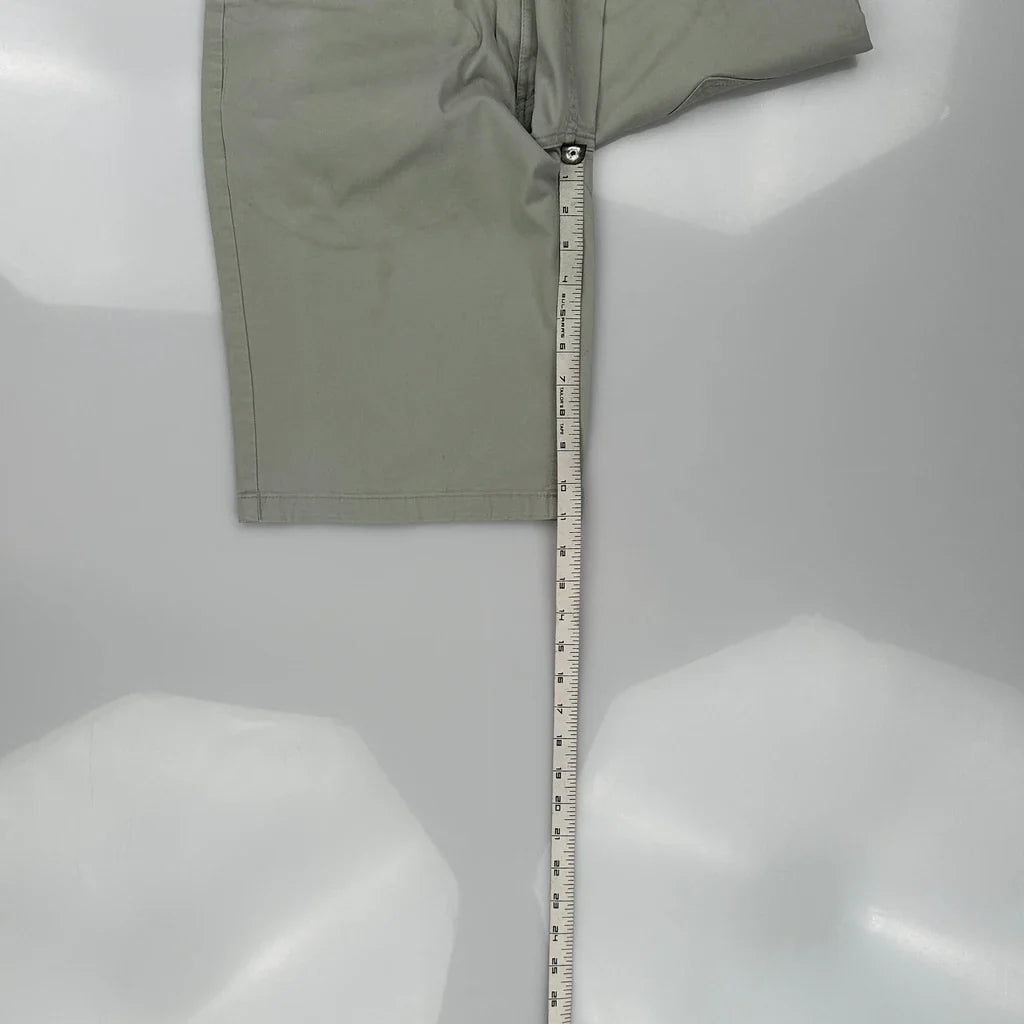 Oakley Shorts - 32W 11L Grey Cotton Refurbished - Thrifted (note: this is a term often used to describe second- refurbished available on Cerqular
