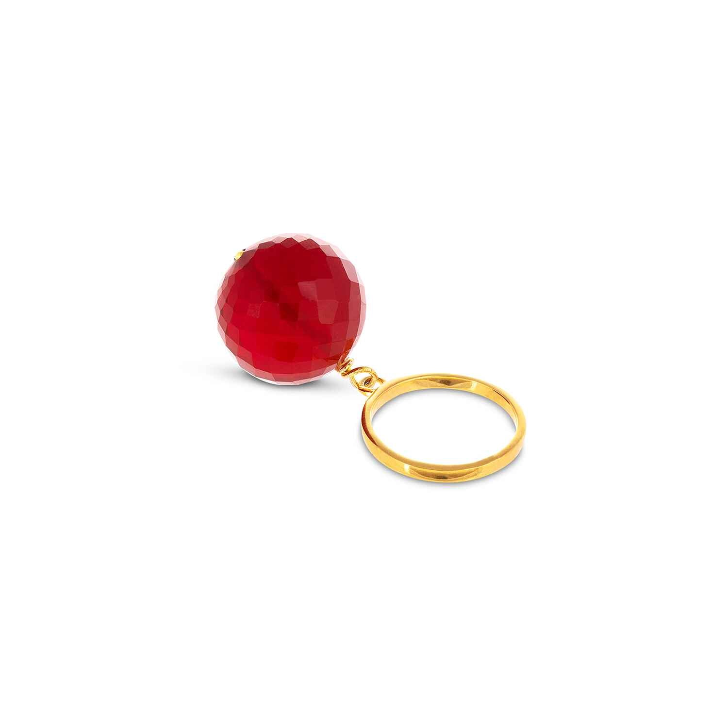 Bubble Red Onyx Ring (adjustable) Refurbished - Amadeus (This could refer to multiple things, such as the 1 refurbished available on Cerqular