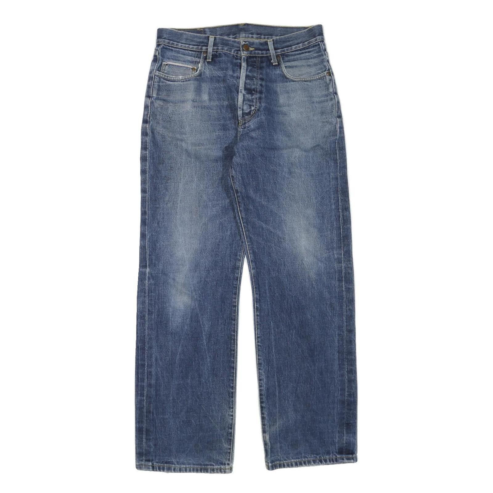 DICKIES Mens Jeans Blue Regular Straight Denim Medium W32 L32 Classic Zip Refurbished - N/A refurbished available on Cerqular