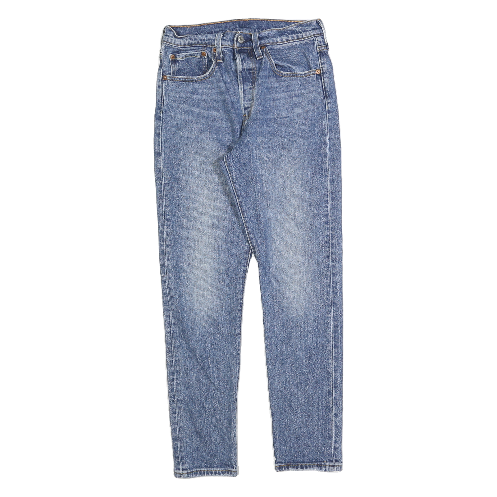 LEVI'S 501S Womens Jeans Blue Regular Straight Denim Medium W26 L28 Classic Refurbished - N/A refurbished available on Cerqular