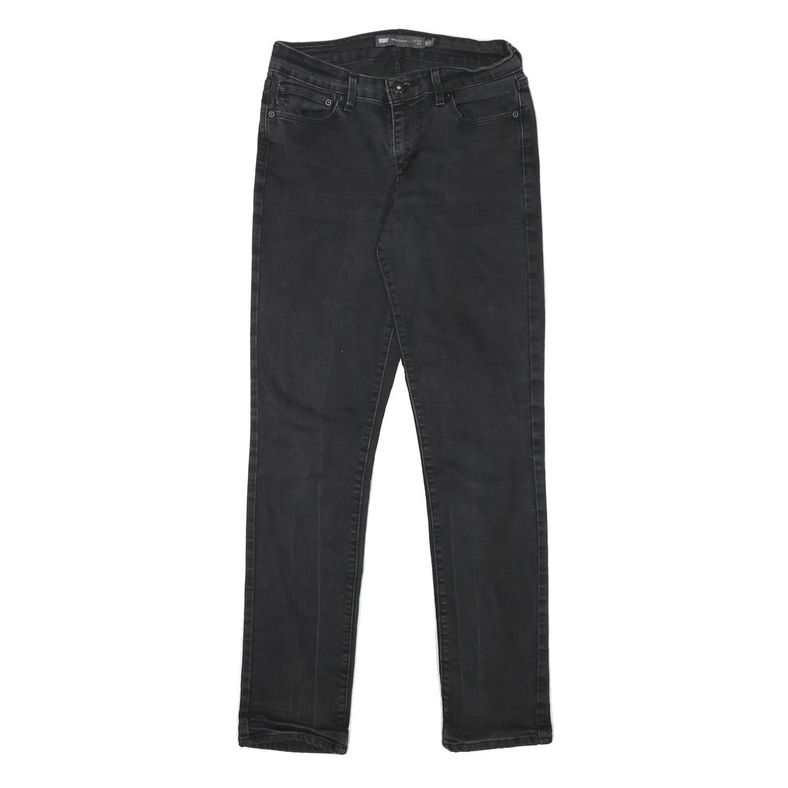 LEVI'S Womens Slim Fit Black Denim Jeans Zip W26 L29 Stylish Casual Refurbished - N/A refurbished available on Cerqular