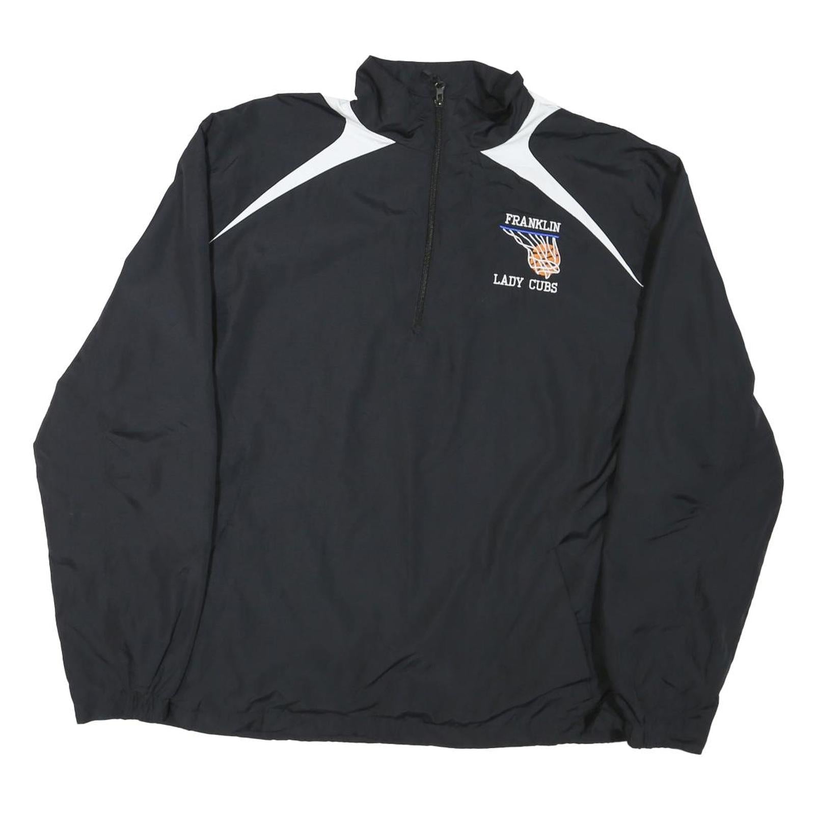 SPORT TEK Womens Black & White Franklin Lady Cubs Zip Jacket L Nylon Sportswear Refurbished - N/A refurbished available on Cerqular