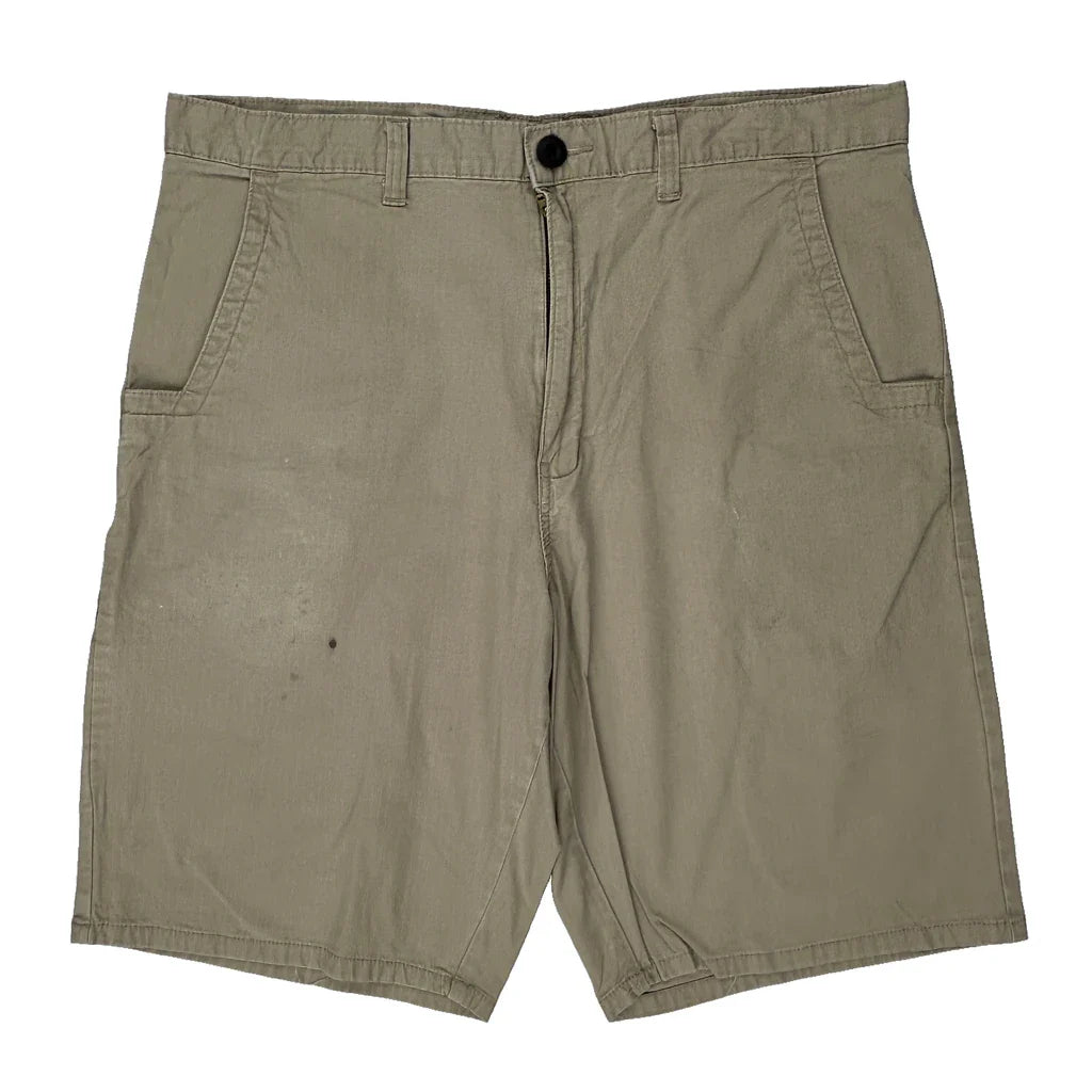 Dockers Shorts - 36W 9L Beige Cotton Refurbished - Thrifted (note: this is a term often used to describe second- refurbished available on Cerqular