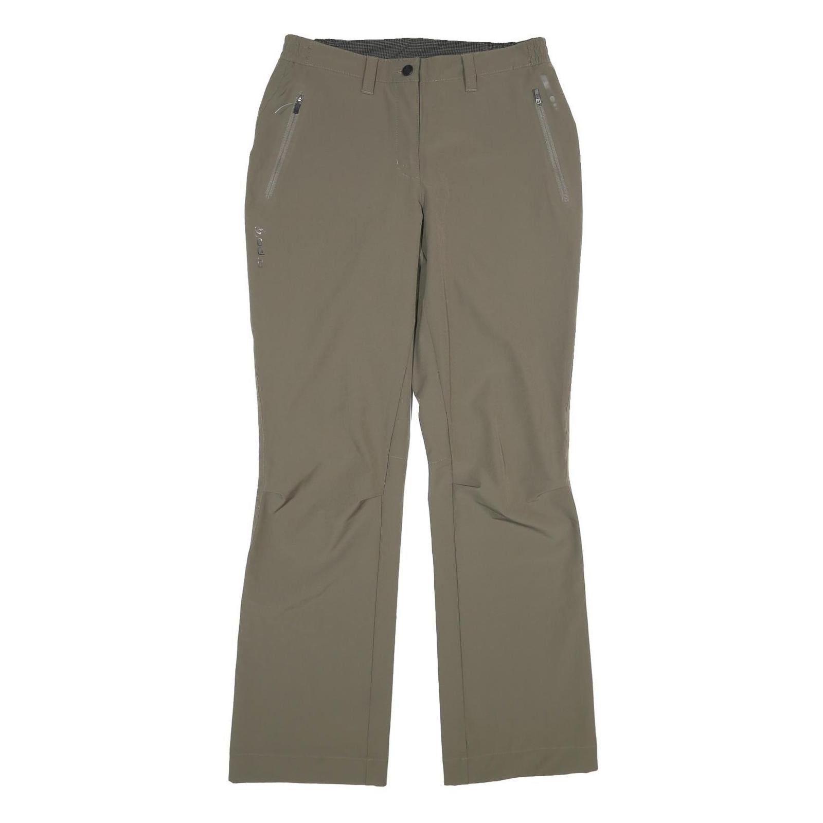 ODLO Womens Regular Fit Beige Polyester Blend Trousers W30 L33 Zip Closure Refurbished - N/A refurbished available on Cerqular