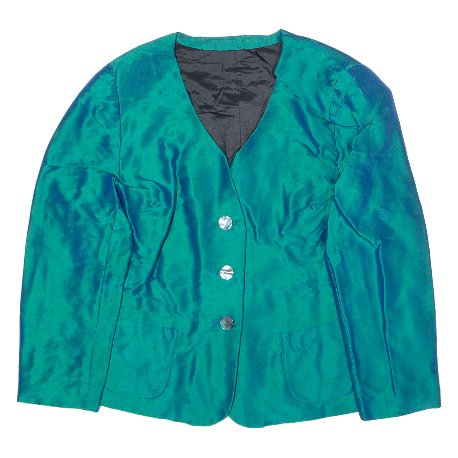 Womens Blazer Jacket Green 90s L Refurbished - N/A refurbished available on Cerqular