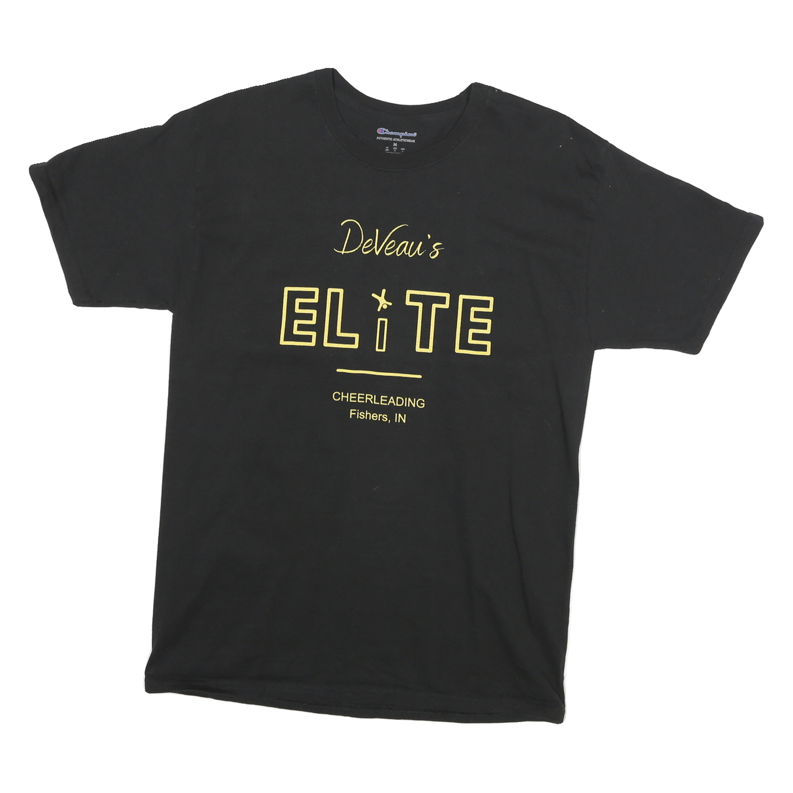 Buy CHAMPION Mens Black Deveau's Elite Graphic T-Shirt M Crew Neck Short Sleeve Refurbished - $16.89 CHAMPION Mens Black Deveau's Elite Graphic T-Shirt M Crew Neck Short Sleeve Refurbished - N/A refurbished available on Cerqular