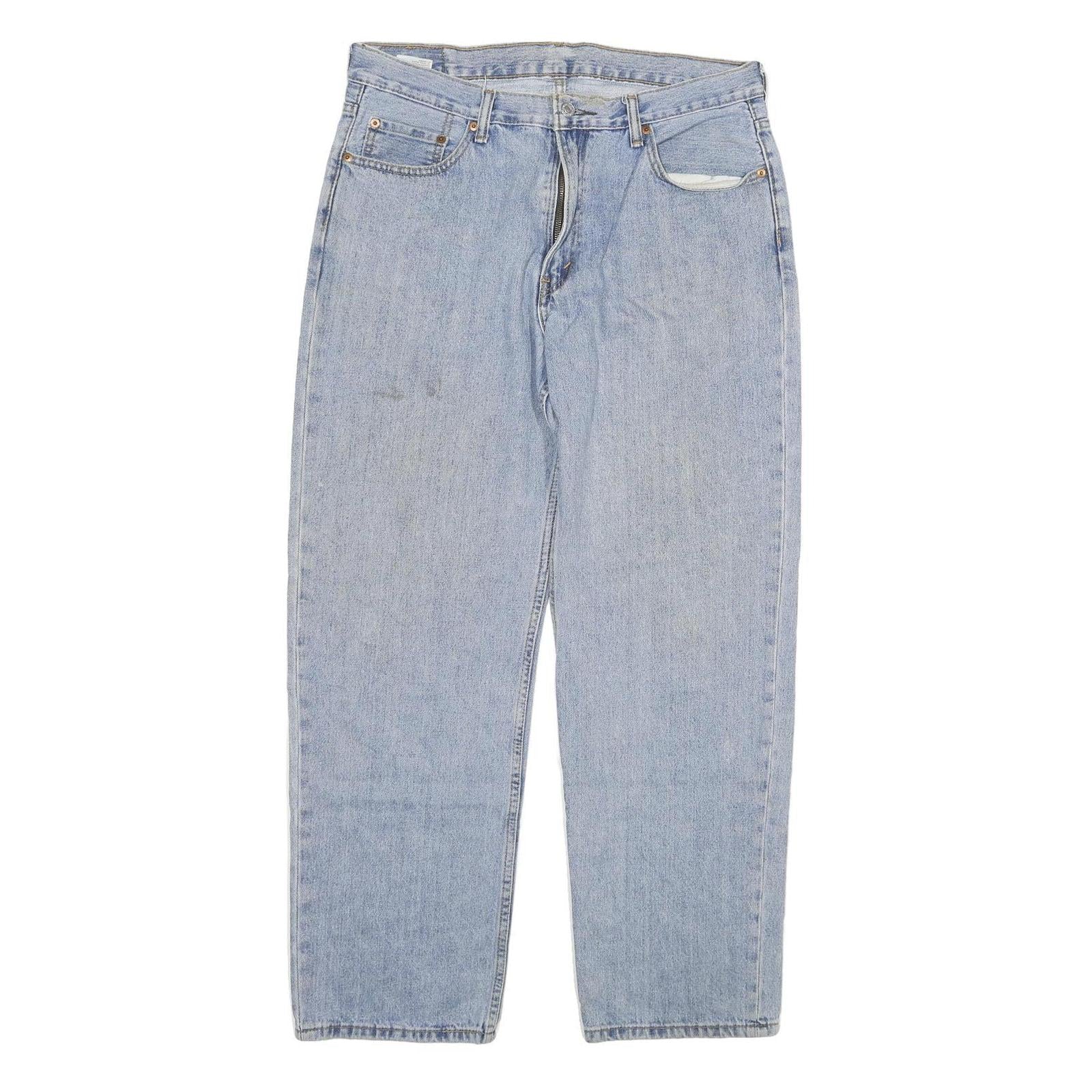 LEVI'S 550 Mens Jeans Blue Regular Tapered Denim Light W36 L32 Casual Vintage Refurbished - N/A refurbished available on Cerqular