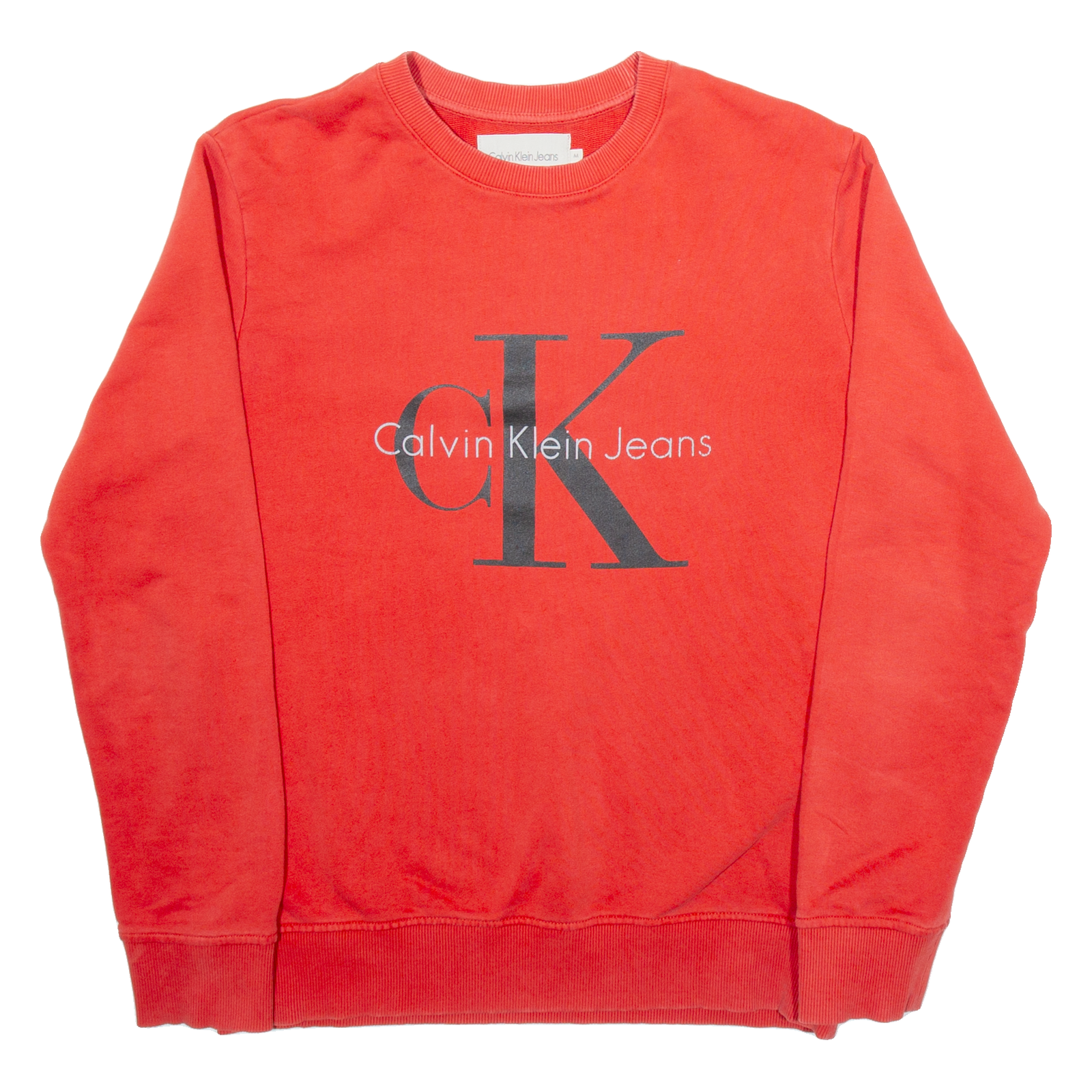 CALVIN KLEIN JEANS Mens Sweatshirt Red M Refurbished - N/A refurbished available on Cerqular