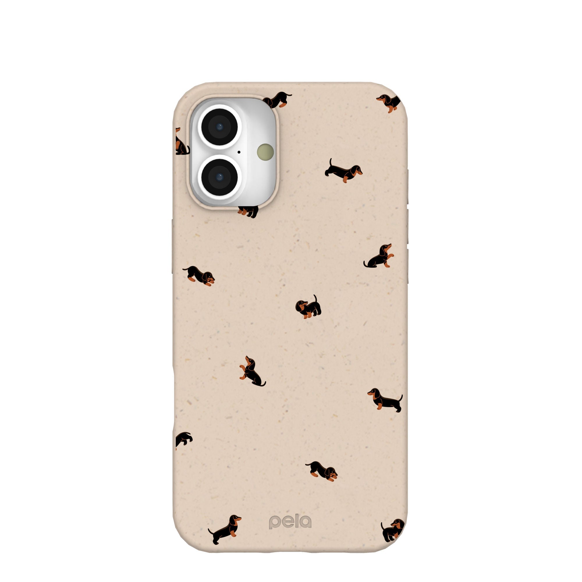 Seashell Lil Dachshunds iPhone 16 Plus Case Refurbished - Pela Case refurbished available on Cerqular