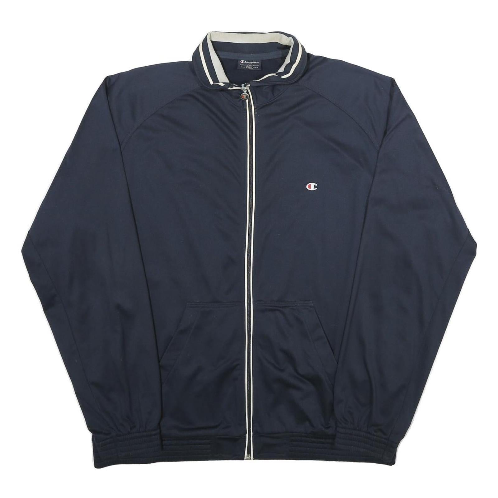 Buy CHAMPION Mens Navy Blue Zip Jacket 2XL Polyester Sportswear Track Casual Refurbished - $36.39 CHAMPION Mens Navy Blue Zip Jacket 2XL Polyester Sportswear Track Casual Refurbished - N/A refurbished available on Cerqular