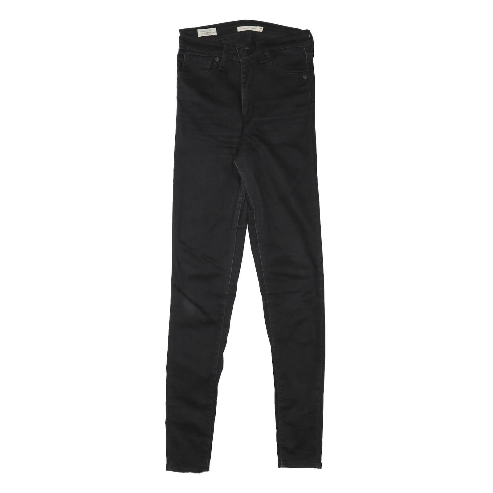 LEVI'S Womens Jeans Black Slim Skinny Denim Raw W25 L30 Stylish Fitted Refurbished - N/A refurbished available on Cerqular