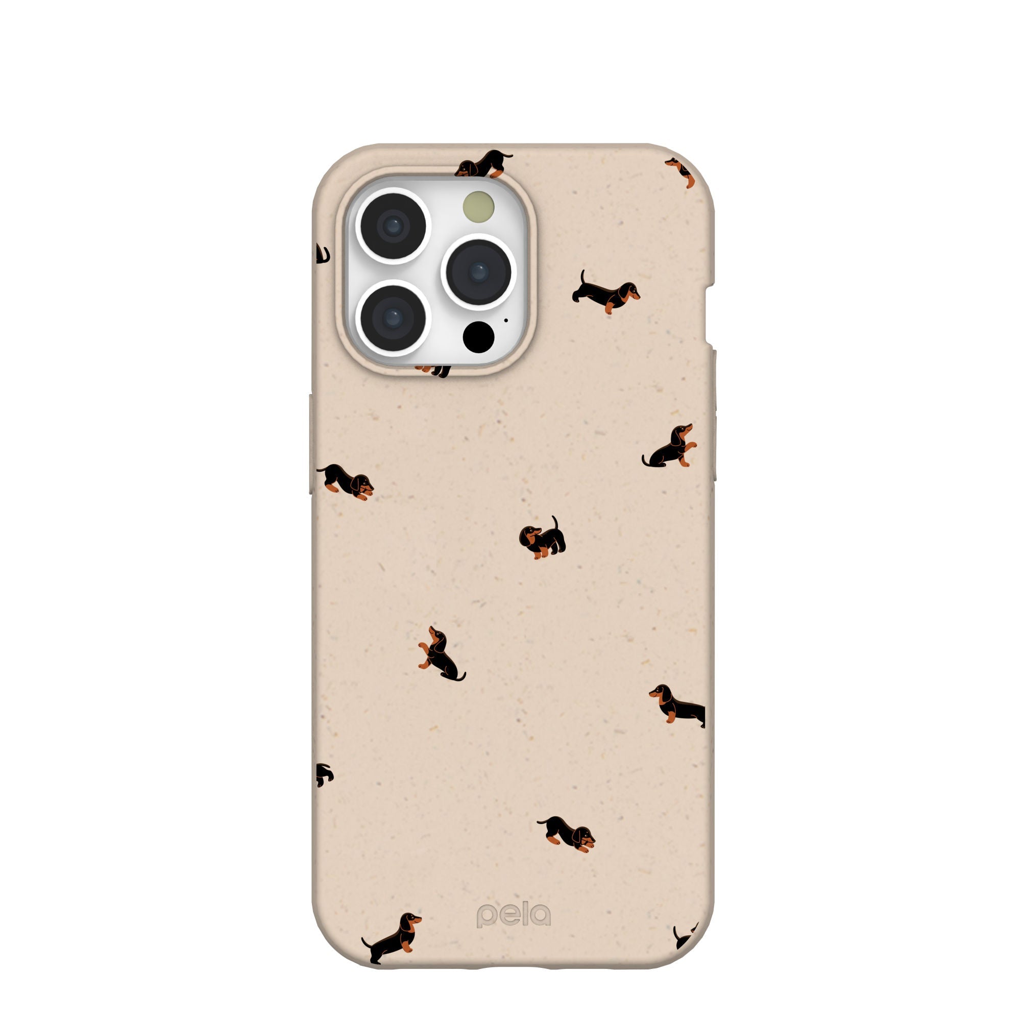 Seashell Lil Dachshunds iPhone 15 Pro Max Case Refurbished - Pela Case refurbished available on Cerqular