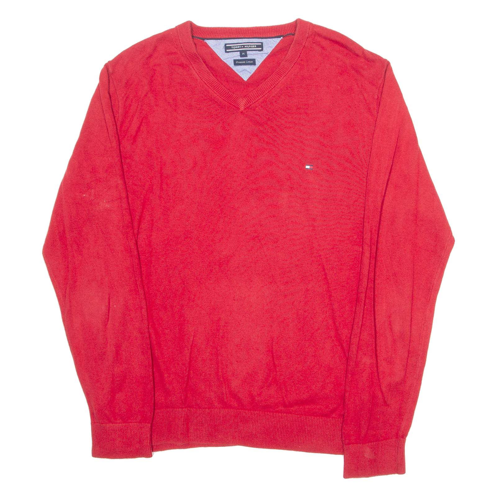 Buy TOMMY HILFIGER Mens Jumper Red V-Neck Tight Knit M Refurbished - $24.69 TOMMY HILFIGER Mens Jumper Red V-Neck Tight Knit M Refurbished - N/A refurbished available on Cerqular