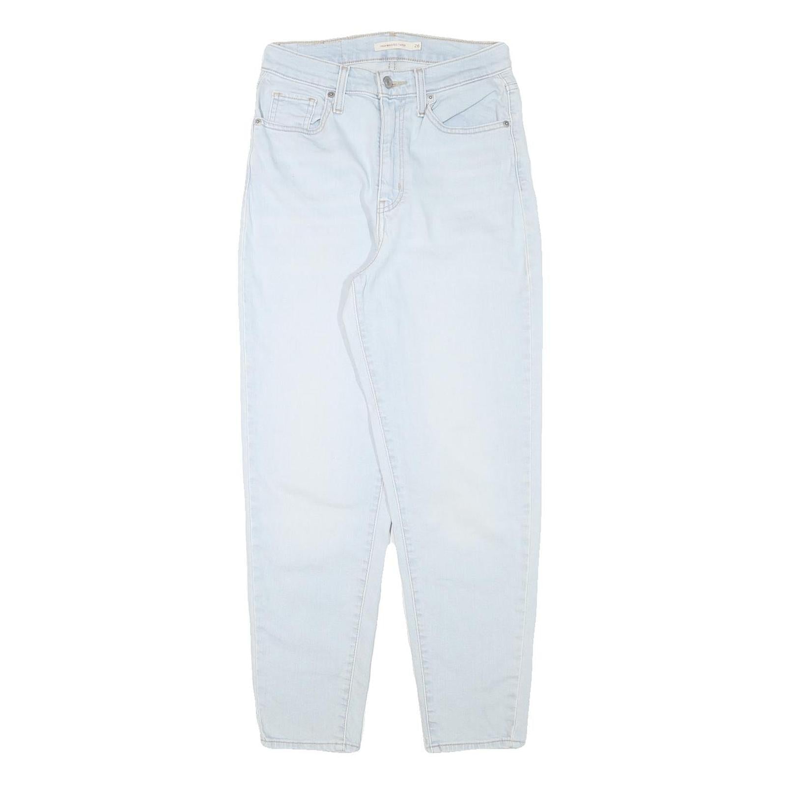 LEVI'S Womens Relaxed Jeans Blue Denim Light W26 L27 Classic Cotton Blend Zip Refurbished - N/A refurbished available on Cerqular