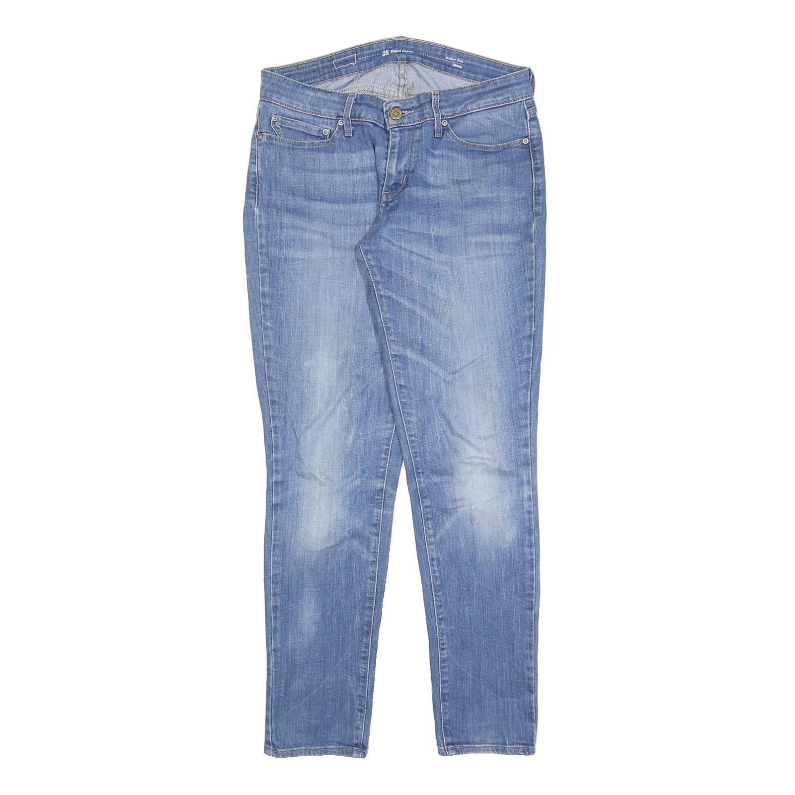 LEVI'S Womens Jeans Blue Slim Skinny Denim Light W28 L30 Faded Casual Zip Refurbished - N/A refurbished available on Cerqular