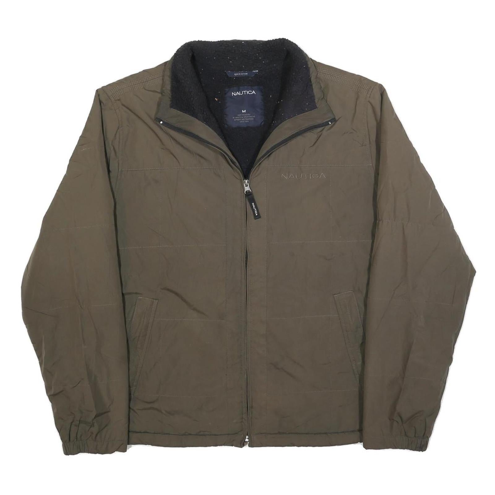 NAUTICA Mens Green Polyester Blend Jacket Zip M Casual Outerwear Refurbished - N/A refurbished available on Cerqular