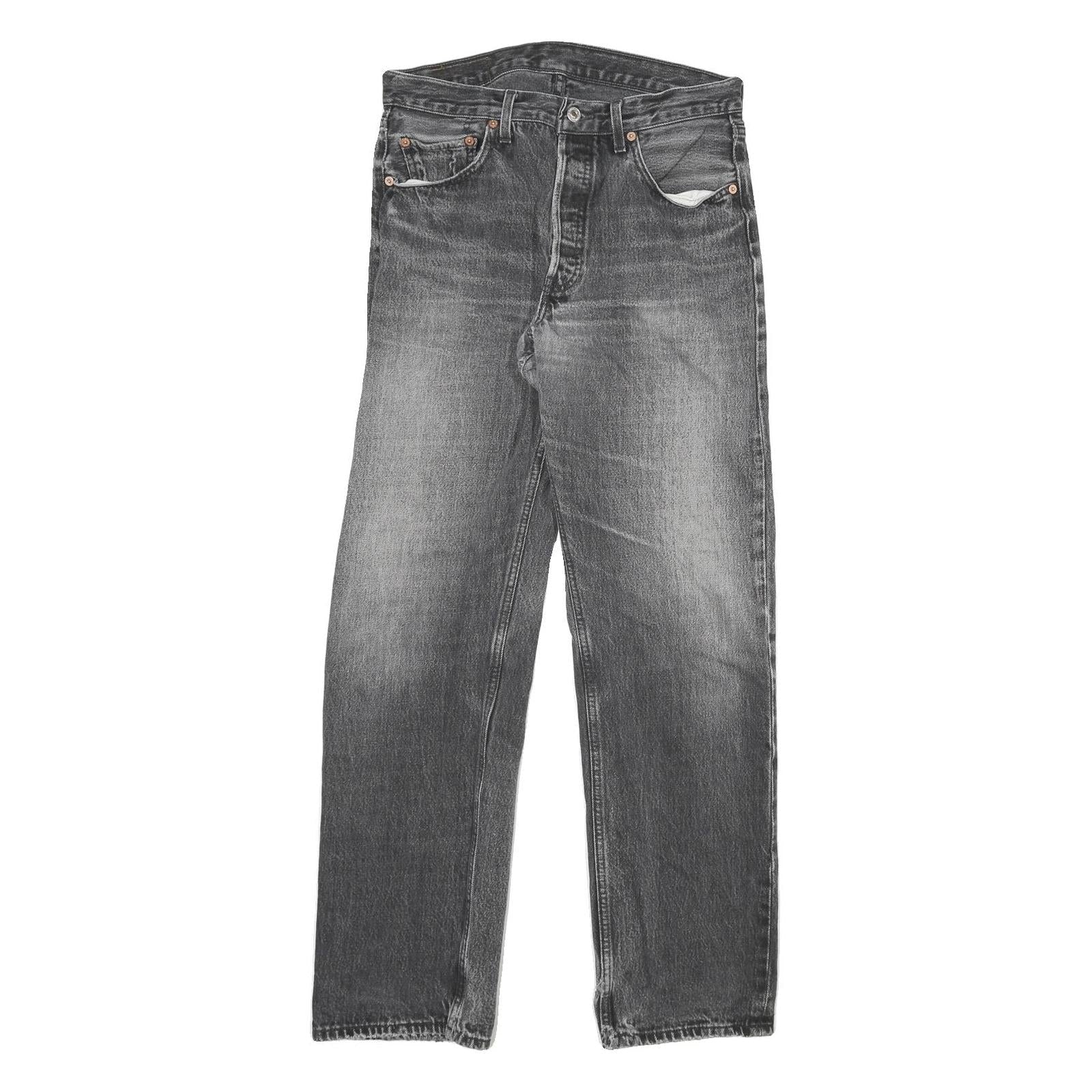 LEVI'S Mens Regular Fit Black Denim Jeans Cotton Blend W30 L30 Classic Style Refurbished - N/A refurbished available on Cerqular