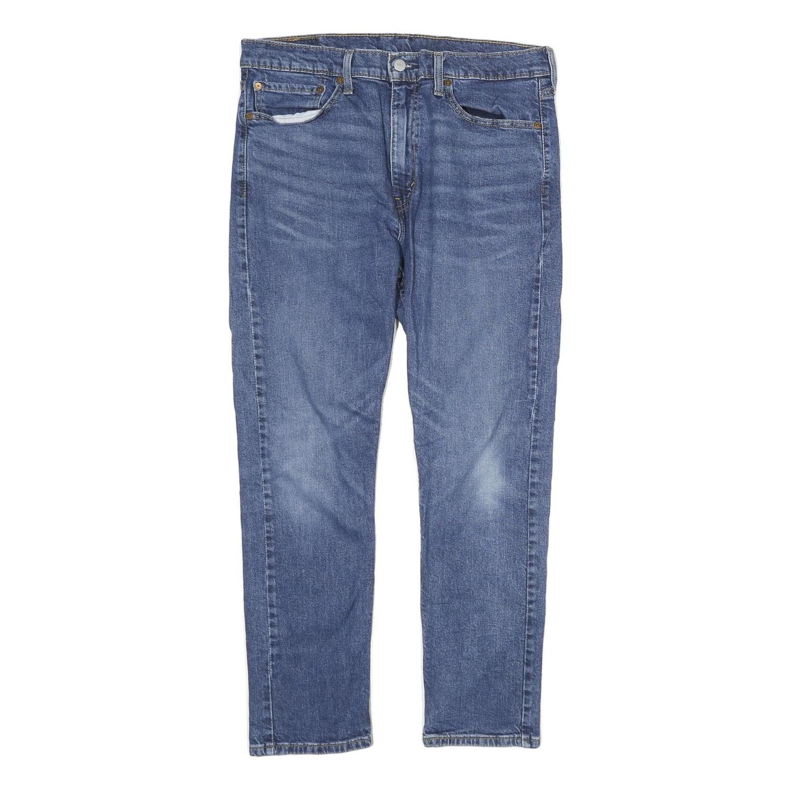 LEVI'S Mens Blue Regular Straight Denim Medium W36 L30 Zip Casual Jeans Refurbished - N/A refurbished available on Cerqular
