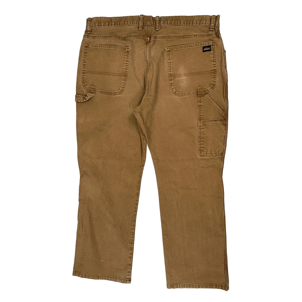 Dickies Double Knee Carpenter Trousers - 36W 29L Brown Cotton Refurbished - Thrifted (note: this is a term often used to describe second- refurbished available on Cerqular